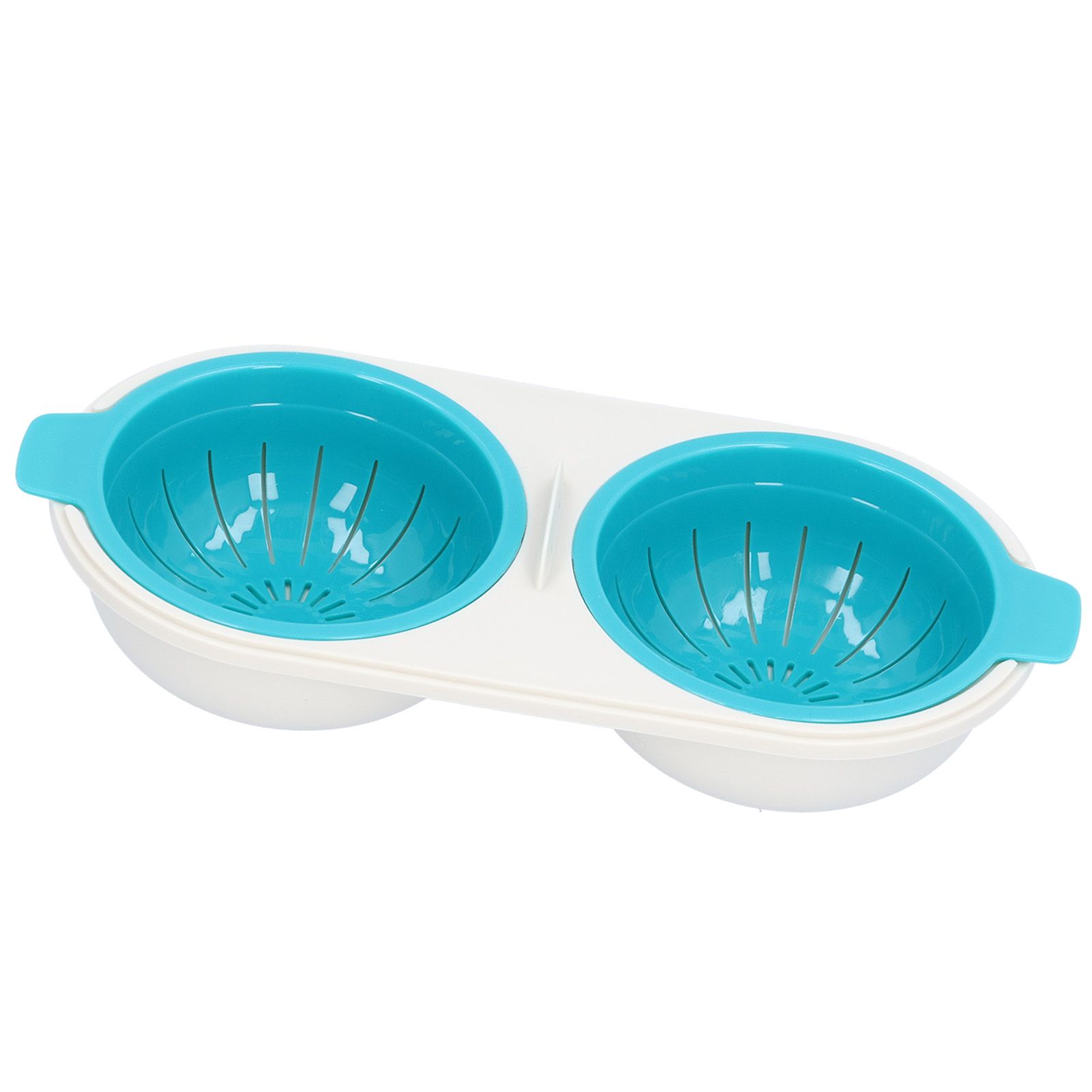 Microwave Egg Poacher Food Grade Double Cup Egg Boiler Cookware Kitchen view 8