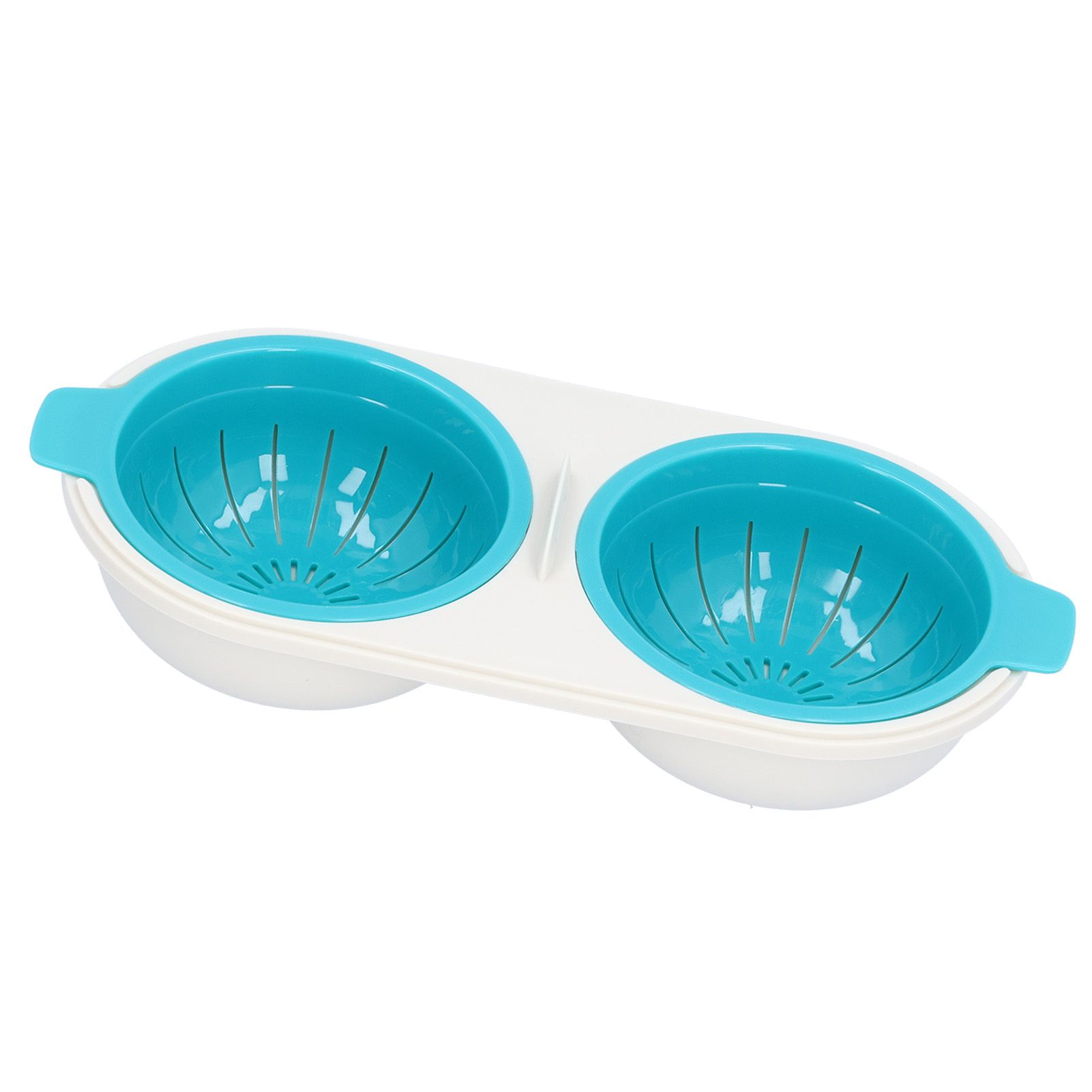 Microwave Egg Poacher Food Grade Double Cup Egg Boiler Cookware Kitchen view 9