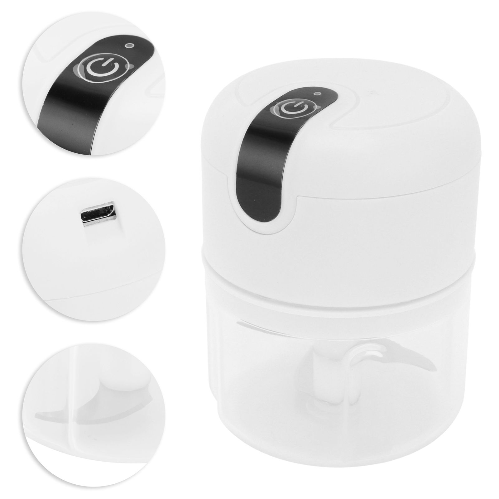 Garlic Chopper 250ML Plastic Cup USB Rechargeable 1300mAh Stainless Steel view 9