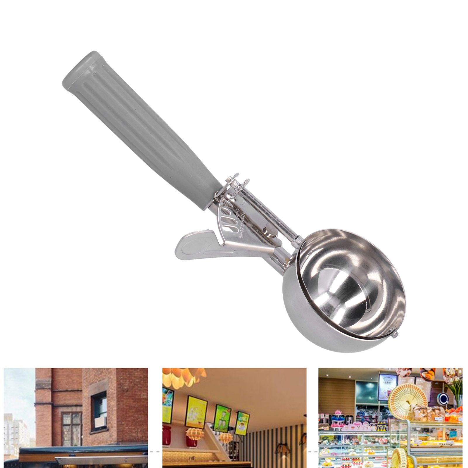 Ice Cream Scoop Digger Multifunctional Stainless Steel Ice Cream Spoon Kitchen view 12