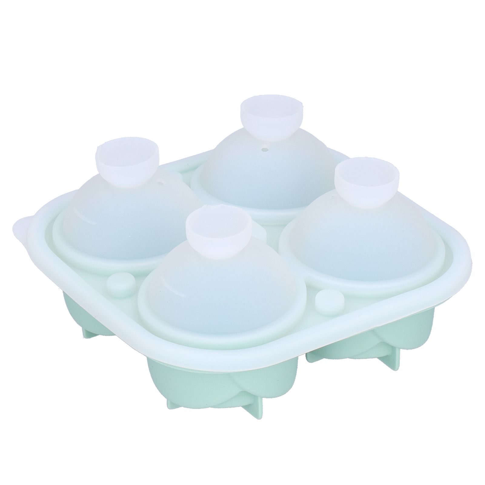 4‑Grid Rose Shape Ice Mold Silicone Ice Cube Mold Tray Container for Home Bar view 6