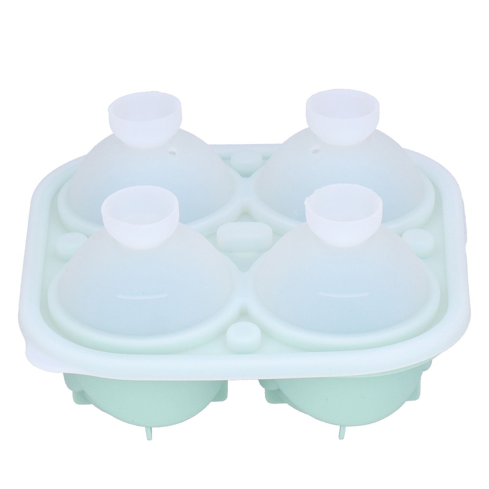 4‑Grid Rose Shape Ice Mold Silicone Ice Cube Mold Tray Container for Home Bar view 7