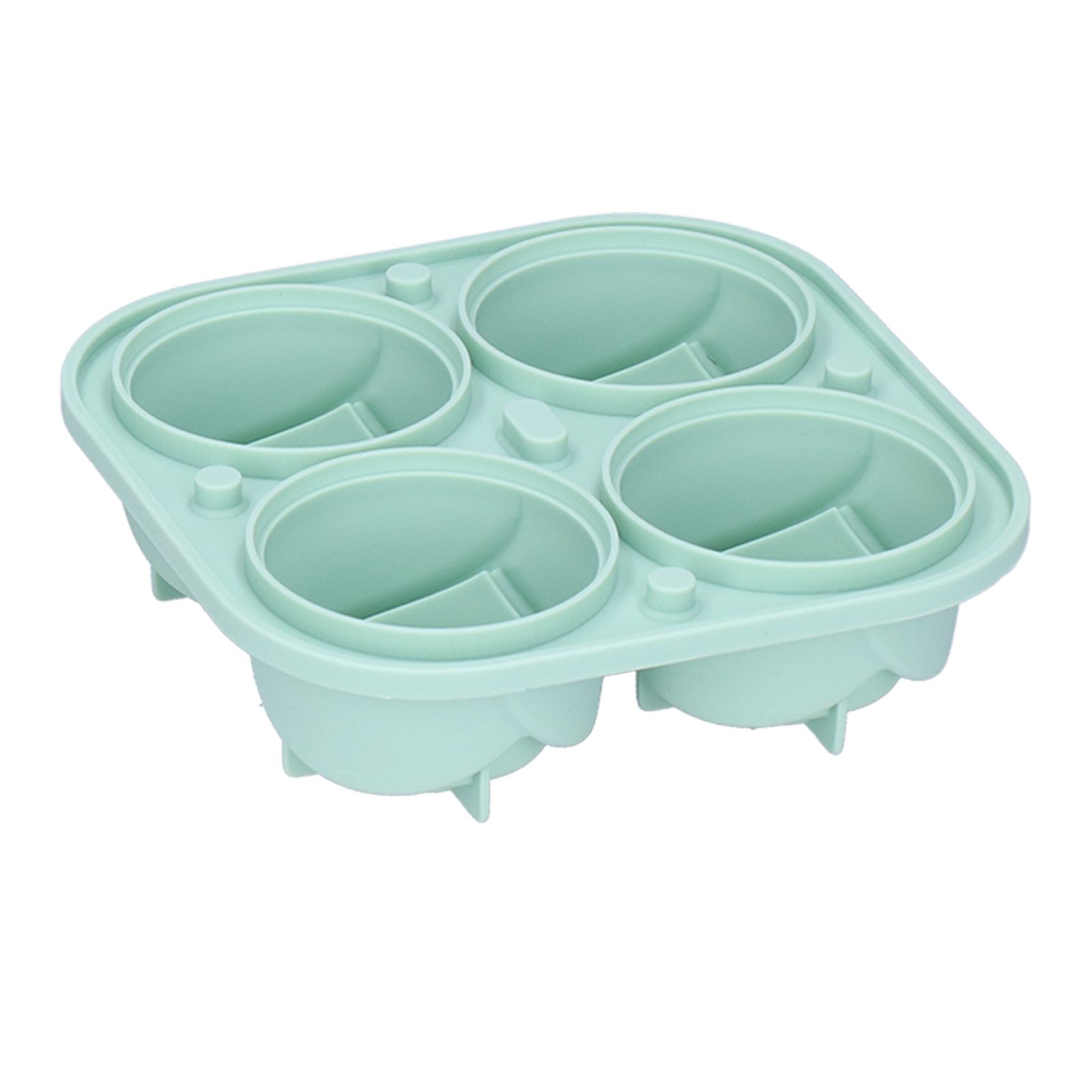 4‑Grid Rose Shape Ice Mold Silicone Ice Cube Mold Tray Container for Home Bar view 8