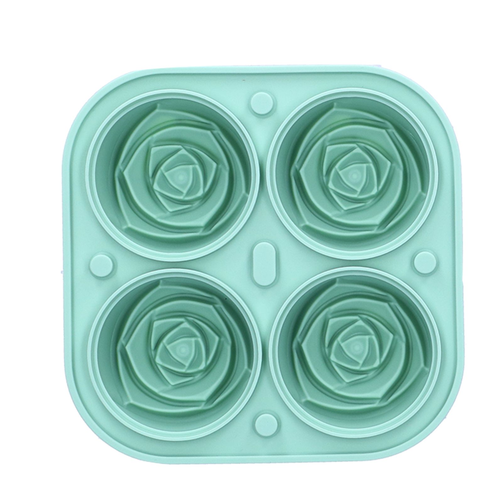4‑Grid Rose Shape Ice Mold Silicone Ice Cube Mold Tray Container for Home Bar view 10