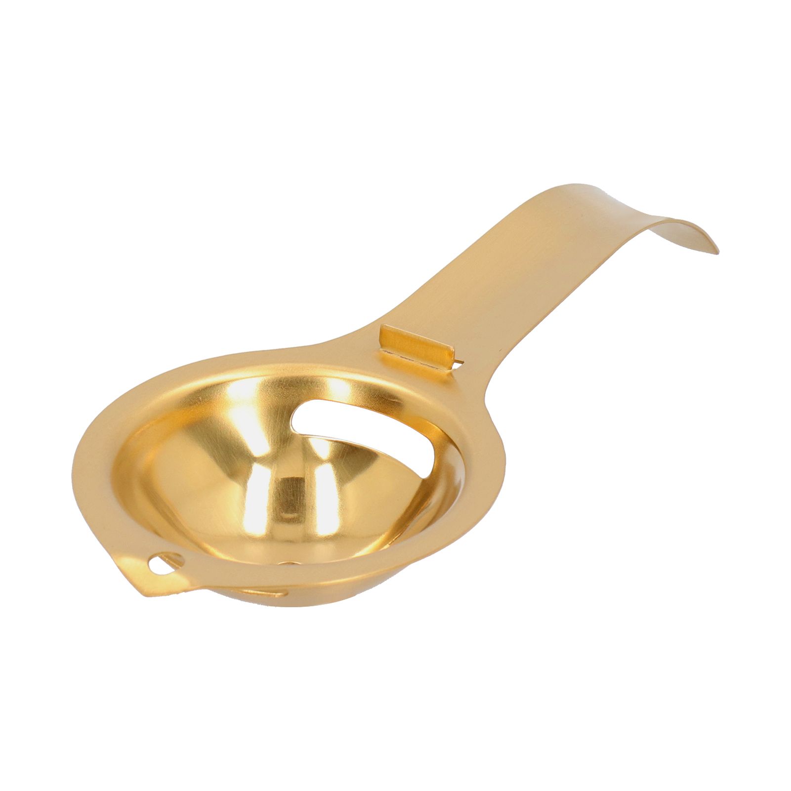 Egg Yolk White Separator Stainless Steel Egg Divider Strainer Filter with Long view 2
