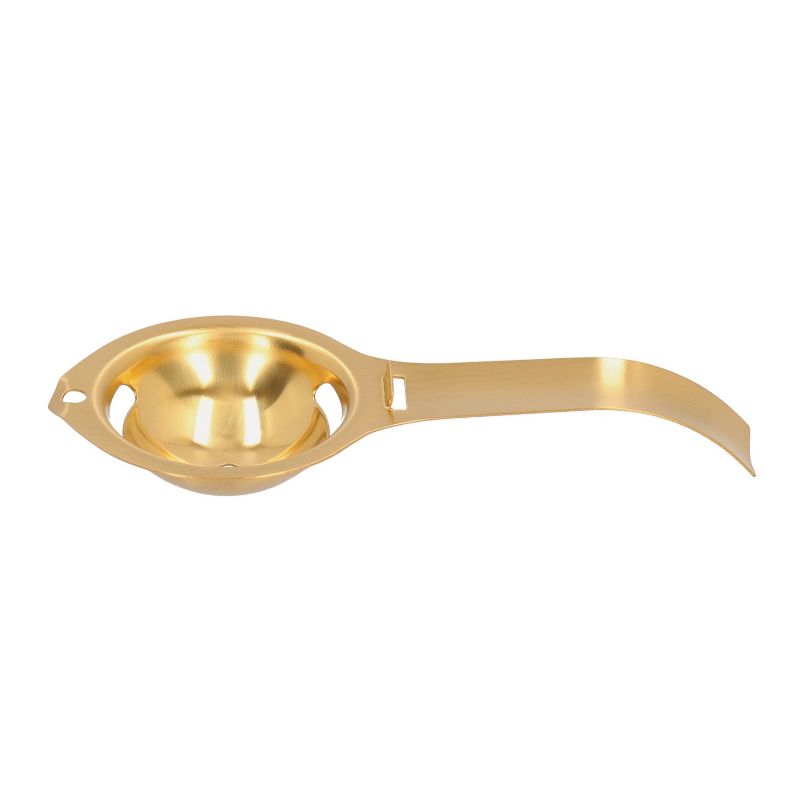 Egg Yolk White Separator Stainless Steel Egg Divider Strainer Filter with Long view 5