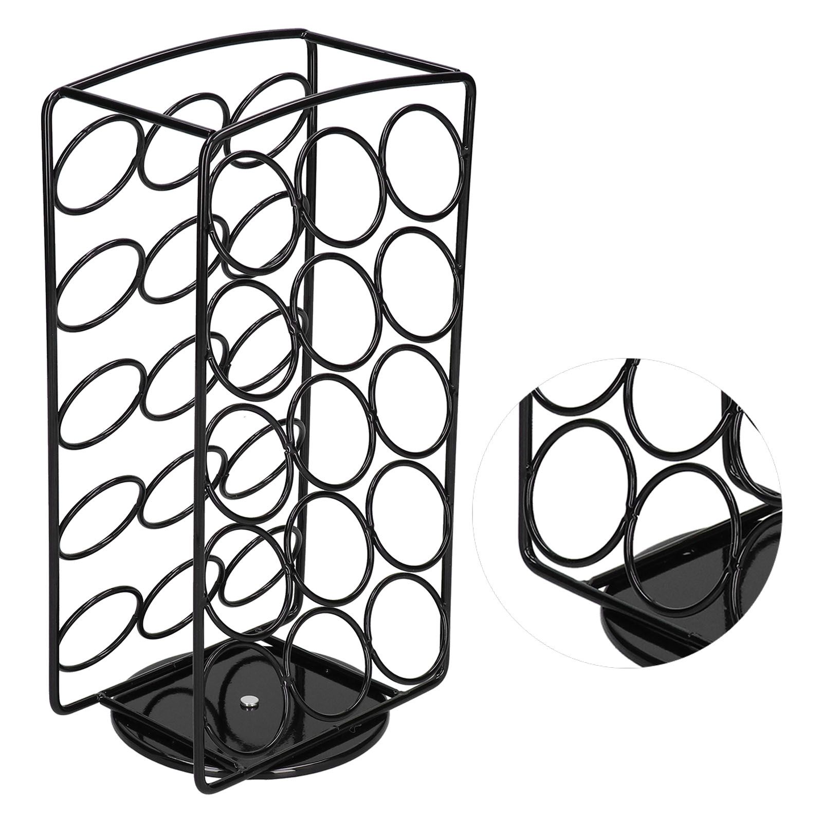 360 Degree Rotating Coffee Capsule Rack Stand Storage Organizer Holding 30Pcs view 8