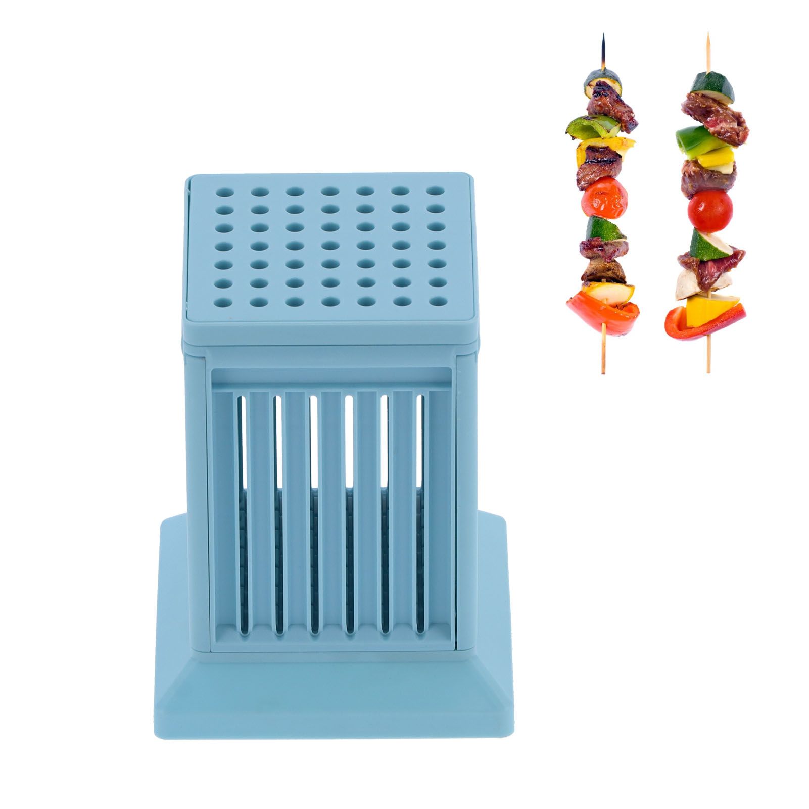 49-Hole Skewer Maker Kebab Making Box Barbecue BBQ Skewer Making Tool for view 11
