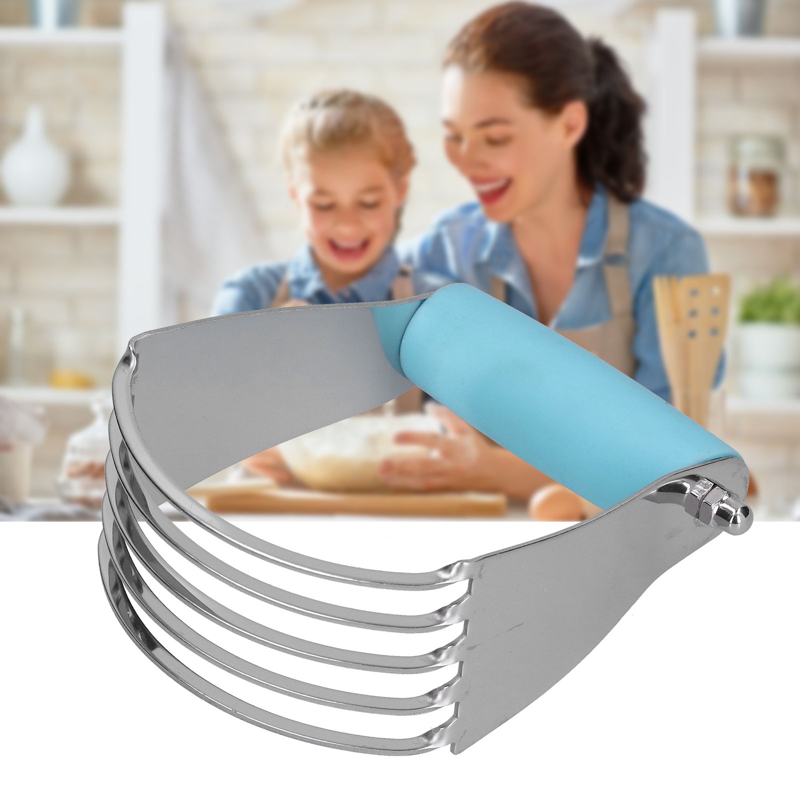 Stainless Steel Dough Blender Pastry Blender and Dough Cutter Professional view 12