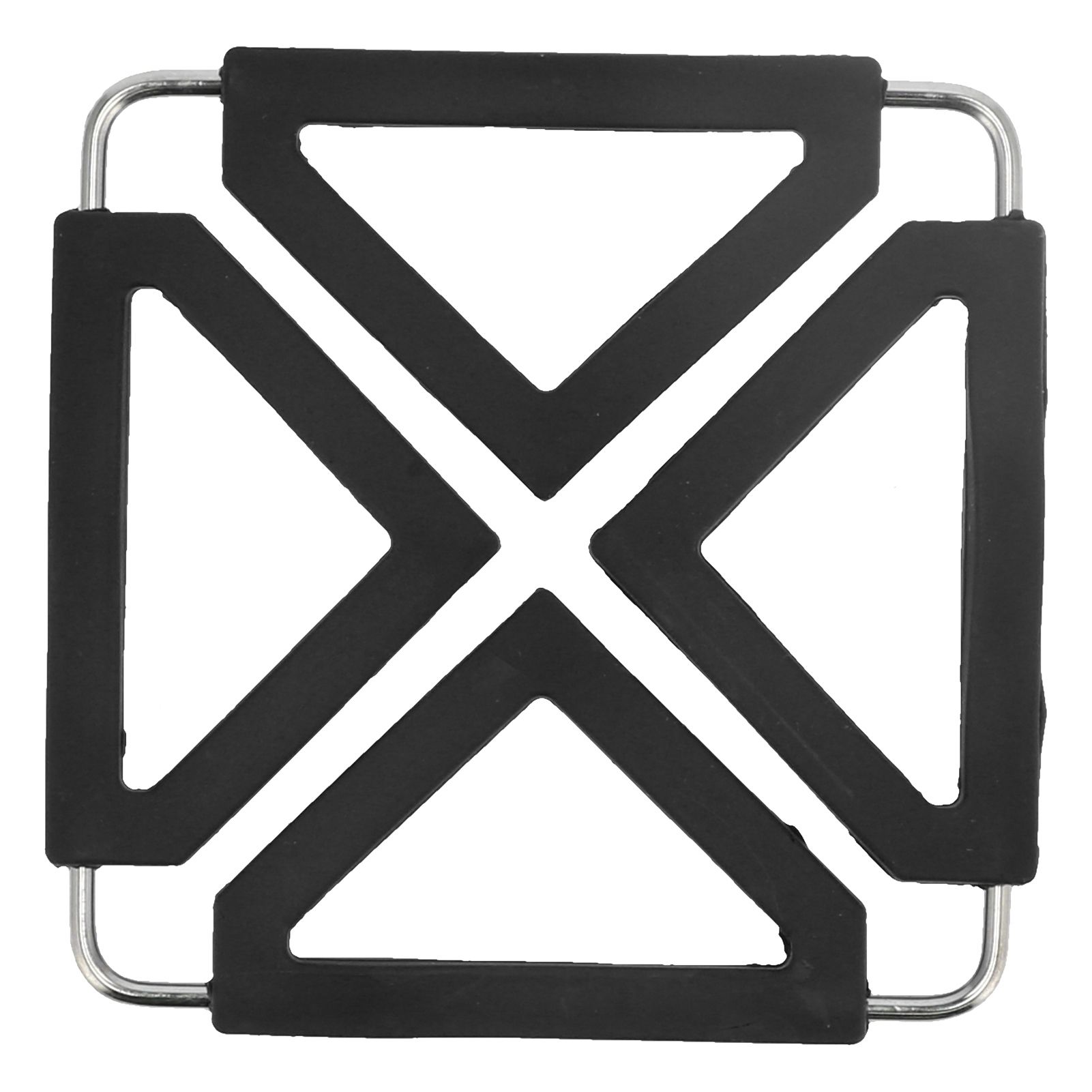Silicone Trivet Mat Stainless Steel Hot Pot Holder NonSlip Coasters Heat view 2