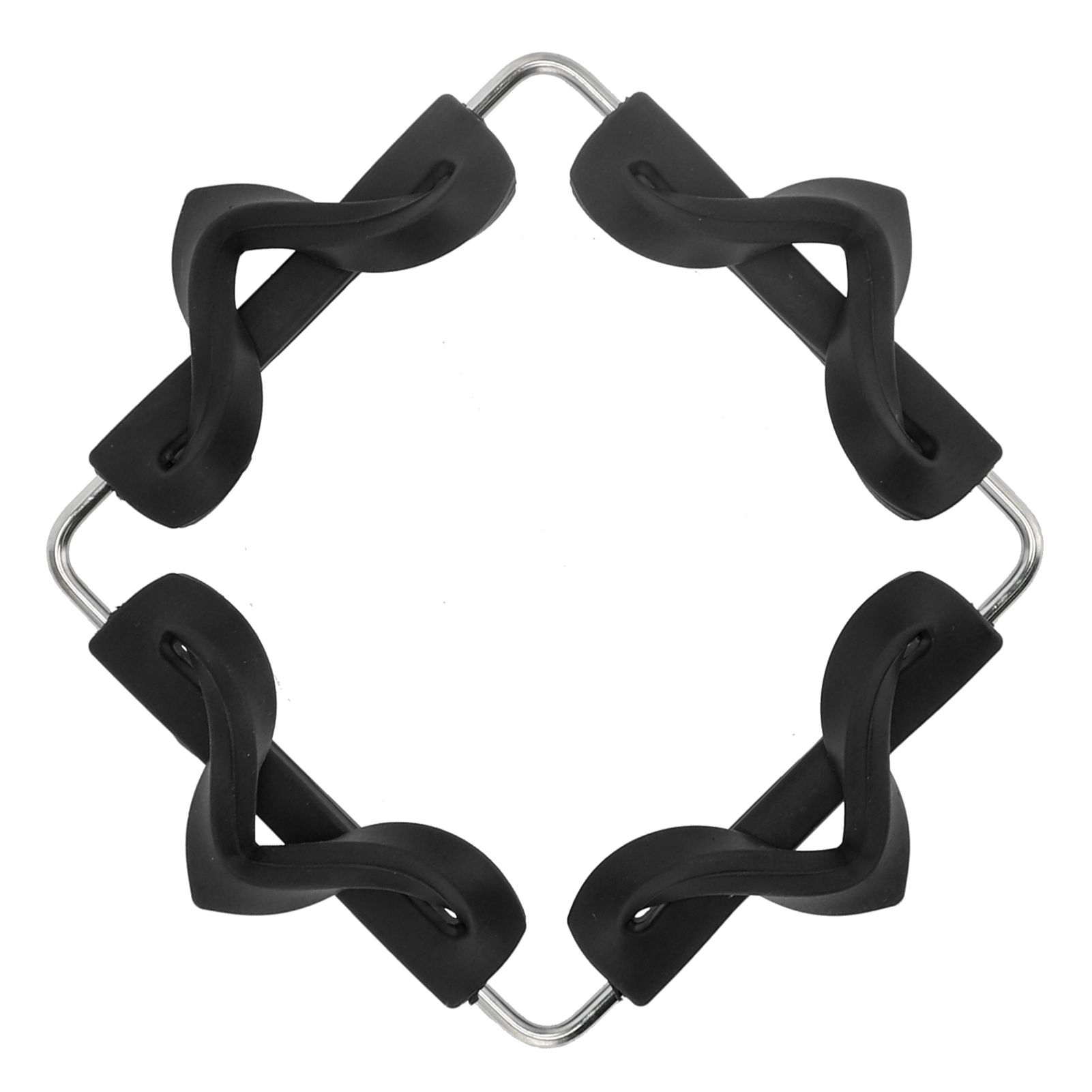 Silicone Trivet Mat Stainless Steel Hot Pot Holder NonSlip Coasters Heat view 3
