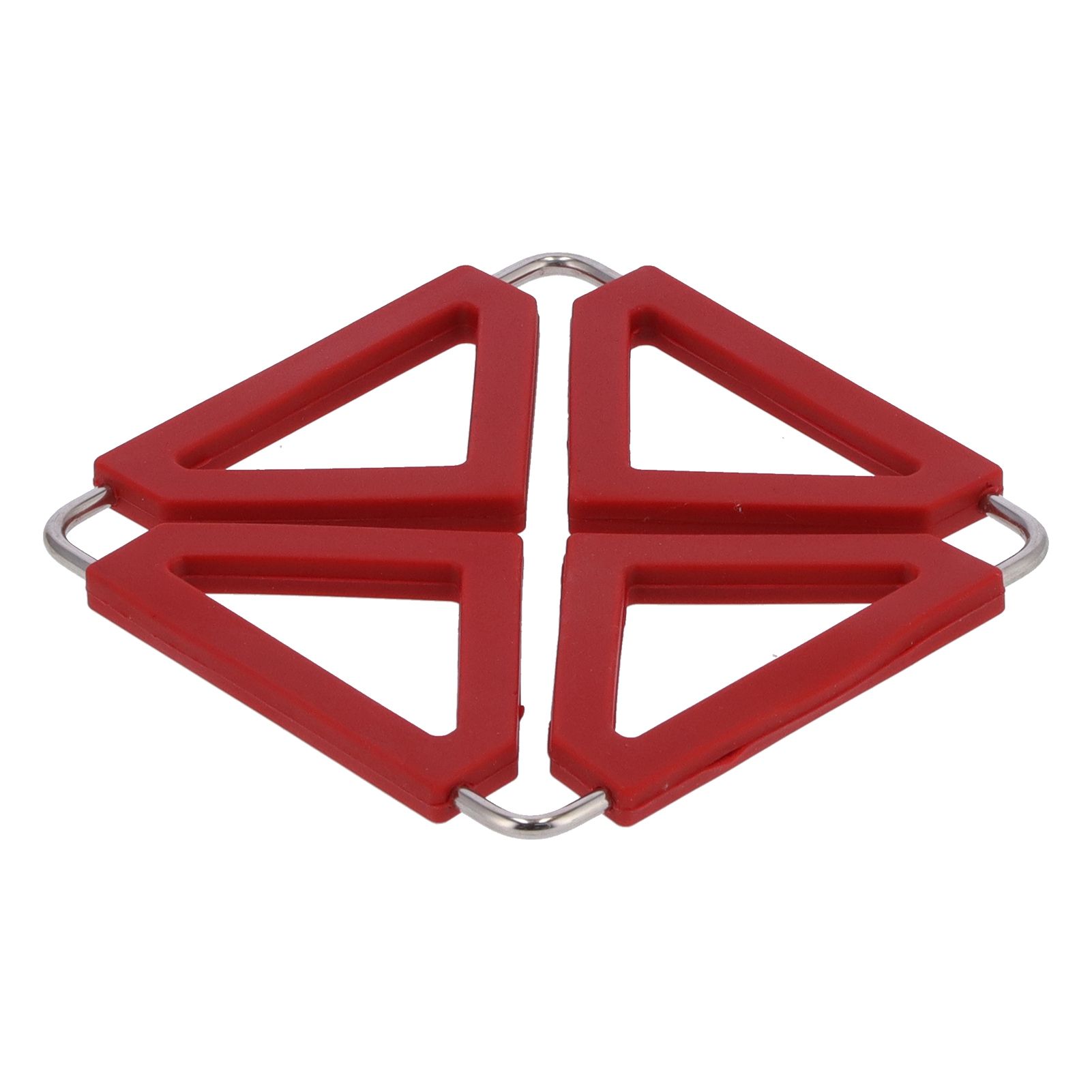 Silicone Trivet Mat Stainless Steel Hot Pot Holder NonSlip Coasters Heat view 9