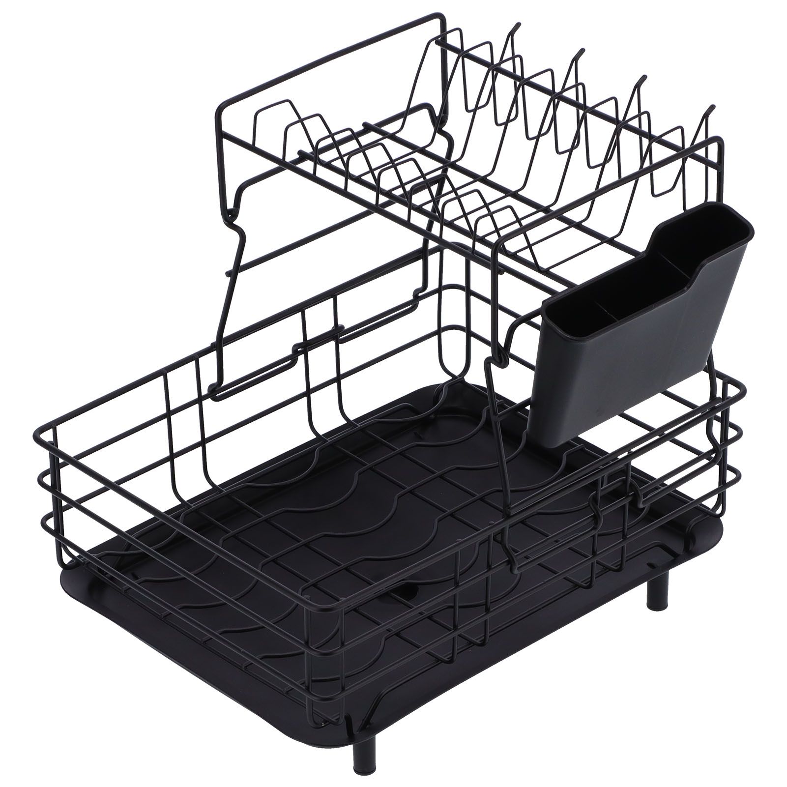 Drain Rack Double Layer Wrought Iron Double Countertop Dish Chopsticks Storage view 6