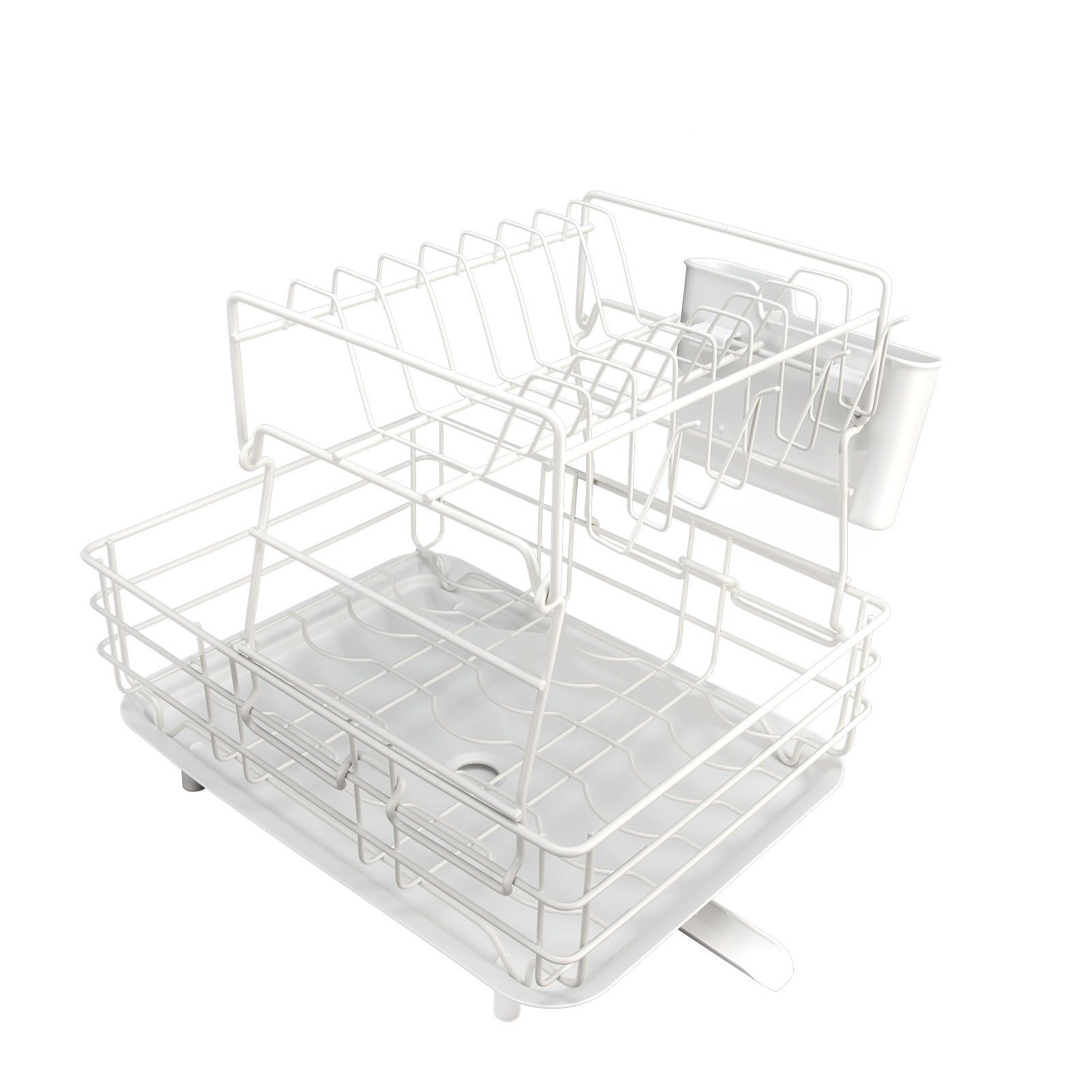 Drain Rack DoubleLayer Dish Rack Countertop Tableware Chopstick Holder for Kitchen view 5