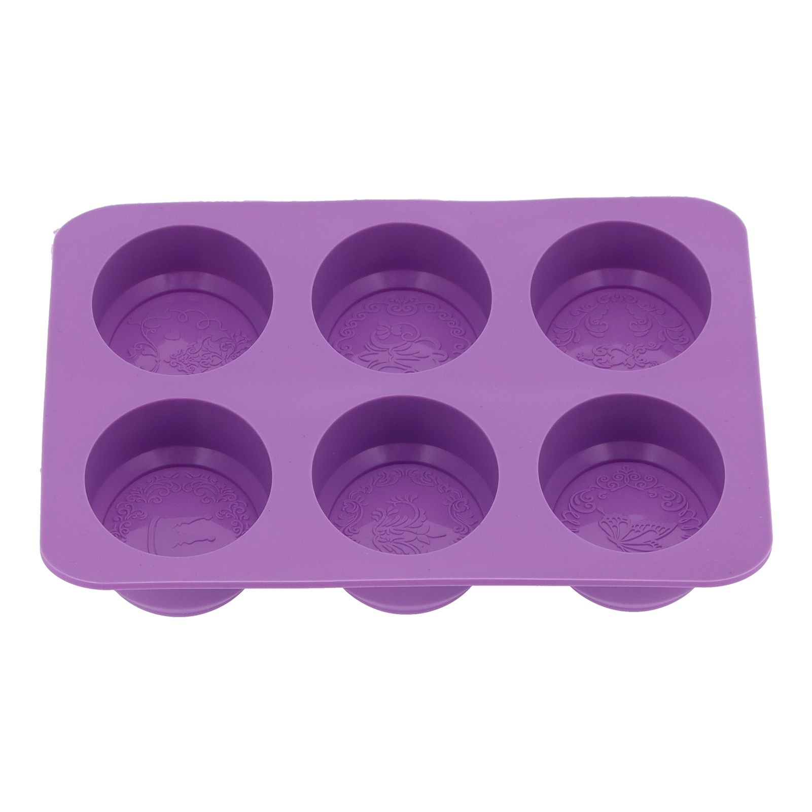 6-Grid Originality Pattern Mold Silicone Hand Made Soap Cake Mold for Home view 10