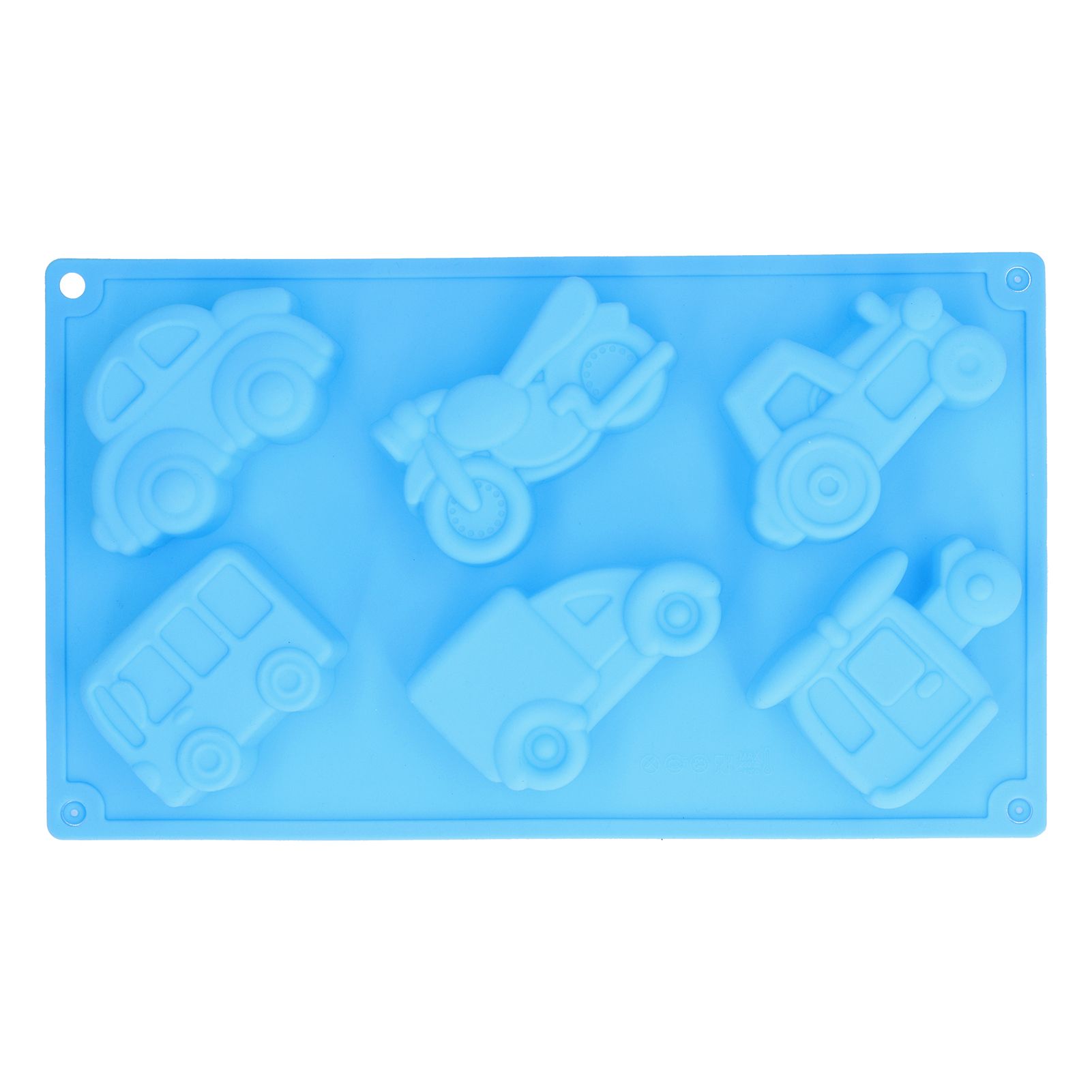 6‑Grid Originality Vehicle Pattern Mold Silicone Cake Mold Baking Tool for view 6