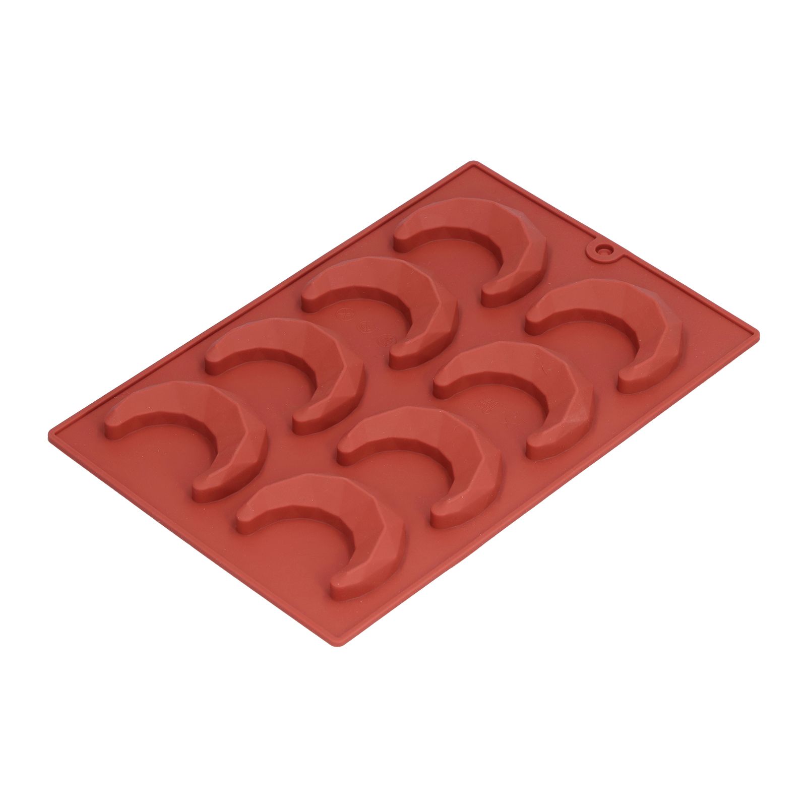 8Hole MoonShaped Mold 3 Dimensional Chocolate Cake Sweet Mold for Home Bakery view 9