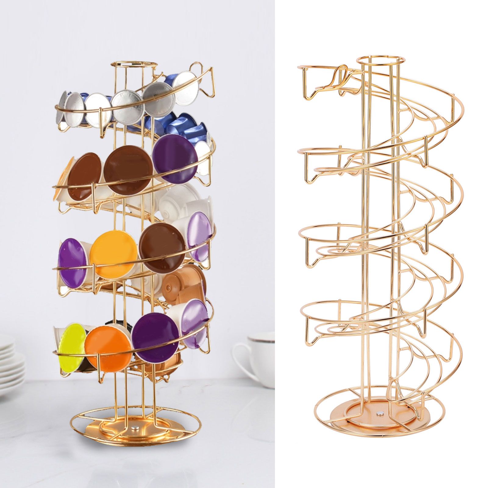 Coffee Capsule Holder 360 Degree Rotating Coffee Pod Storage Rack for view 11