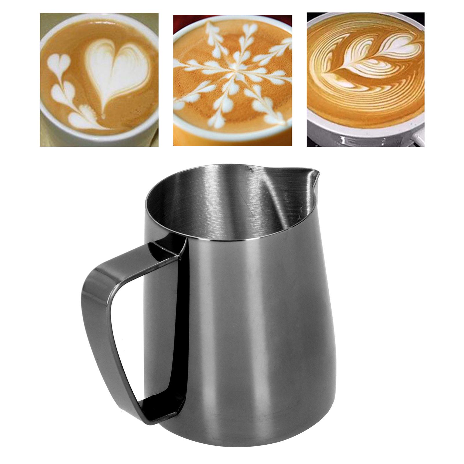 MultiPurpose Coffee Frothing Cup Stainless Steel Pointed Mouth Milk Froth Mug view 12
