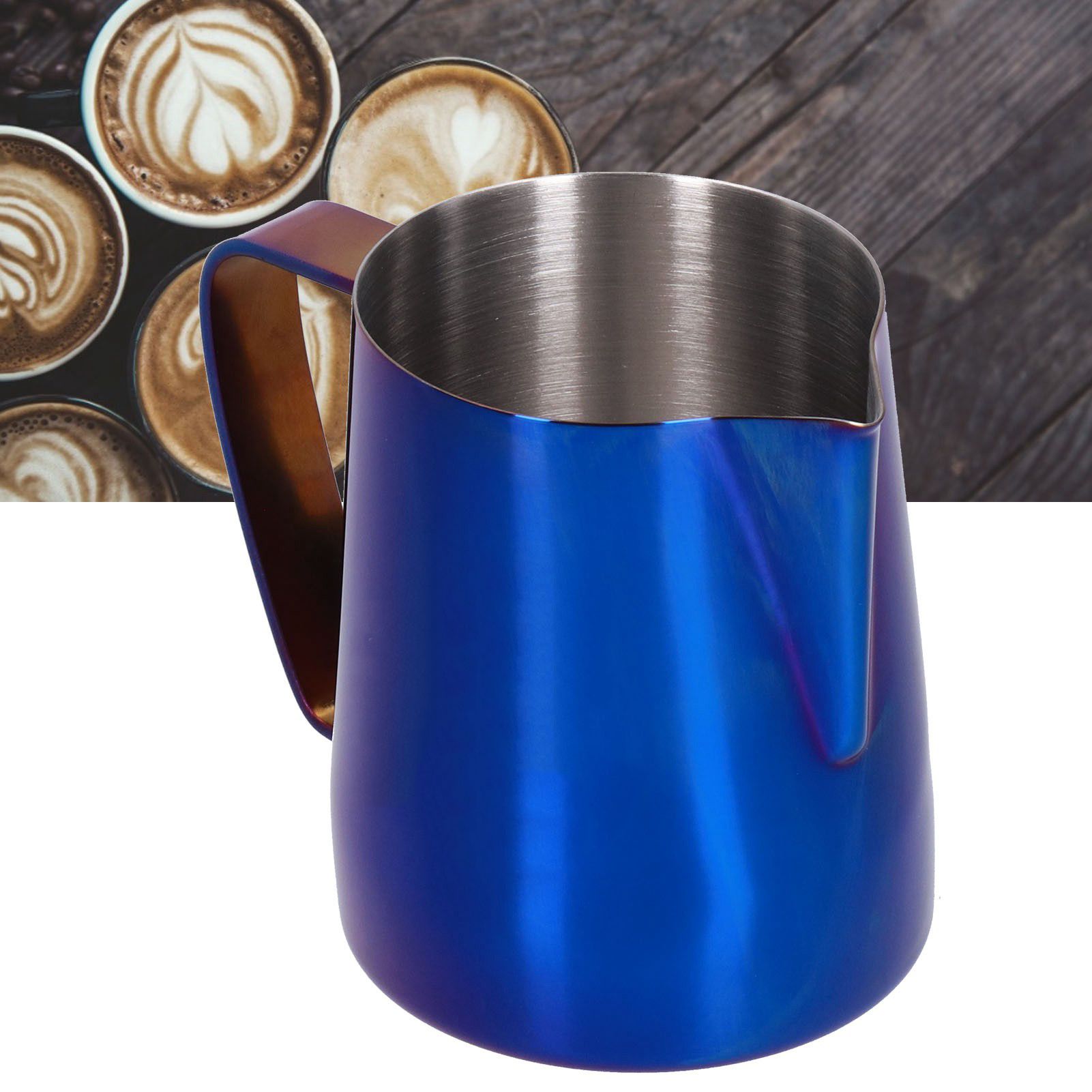 Pointed Mouth Milk Frothing Mug Stainless Steel Coffee Frother Cup for Home view 12