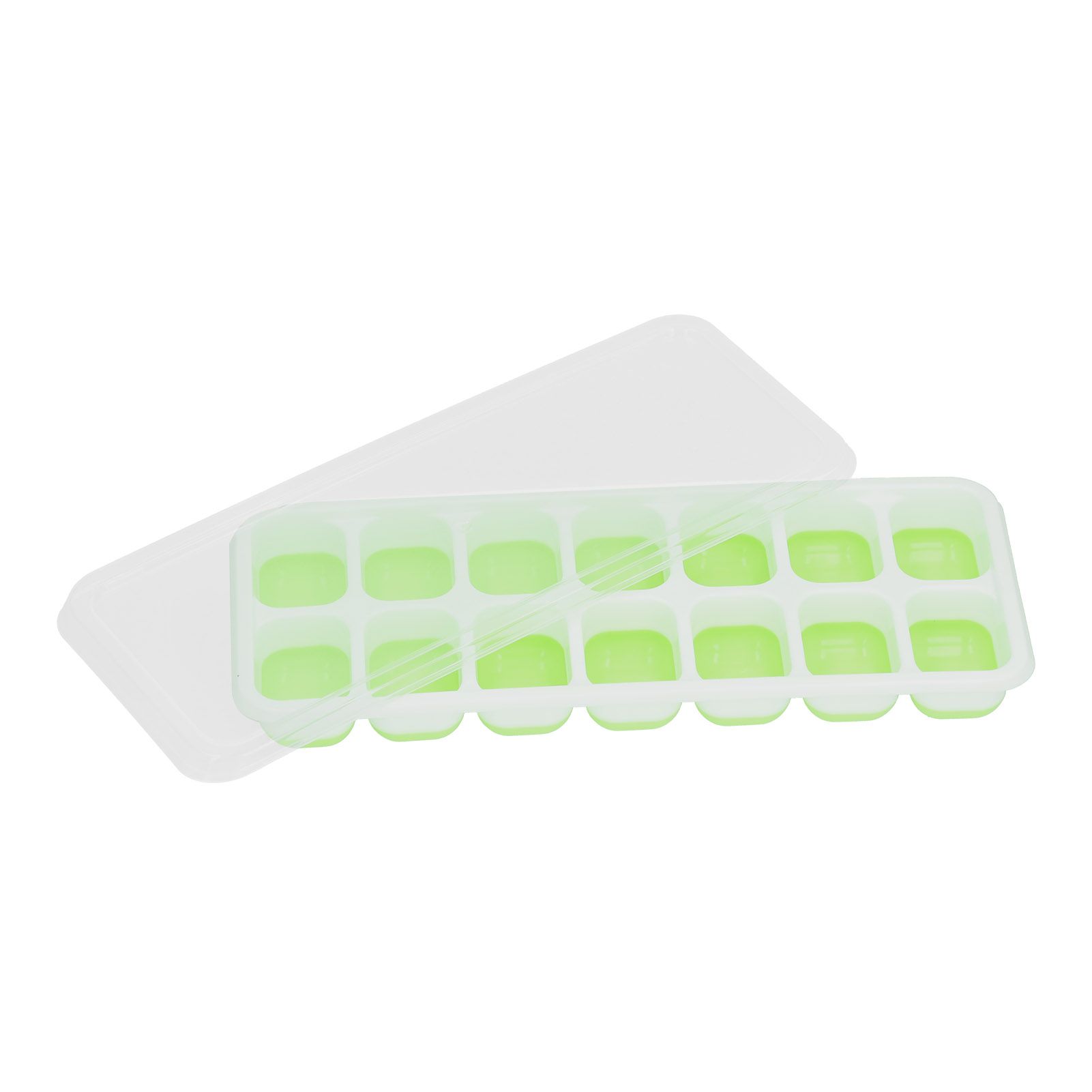 Ice Cube Tray Food Grade Plastic Silicone Ice Mold with Removable Lid for view 6