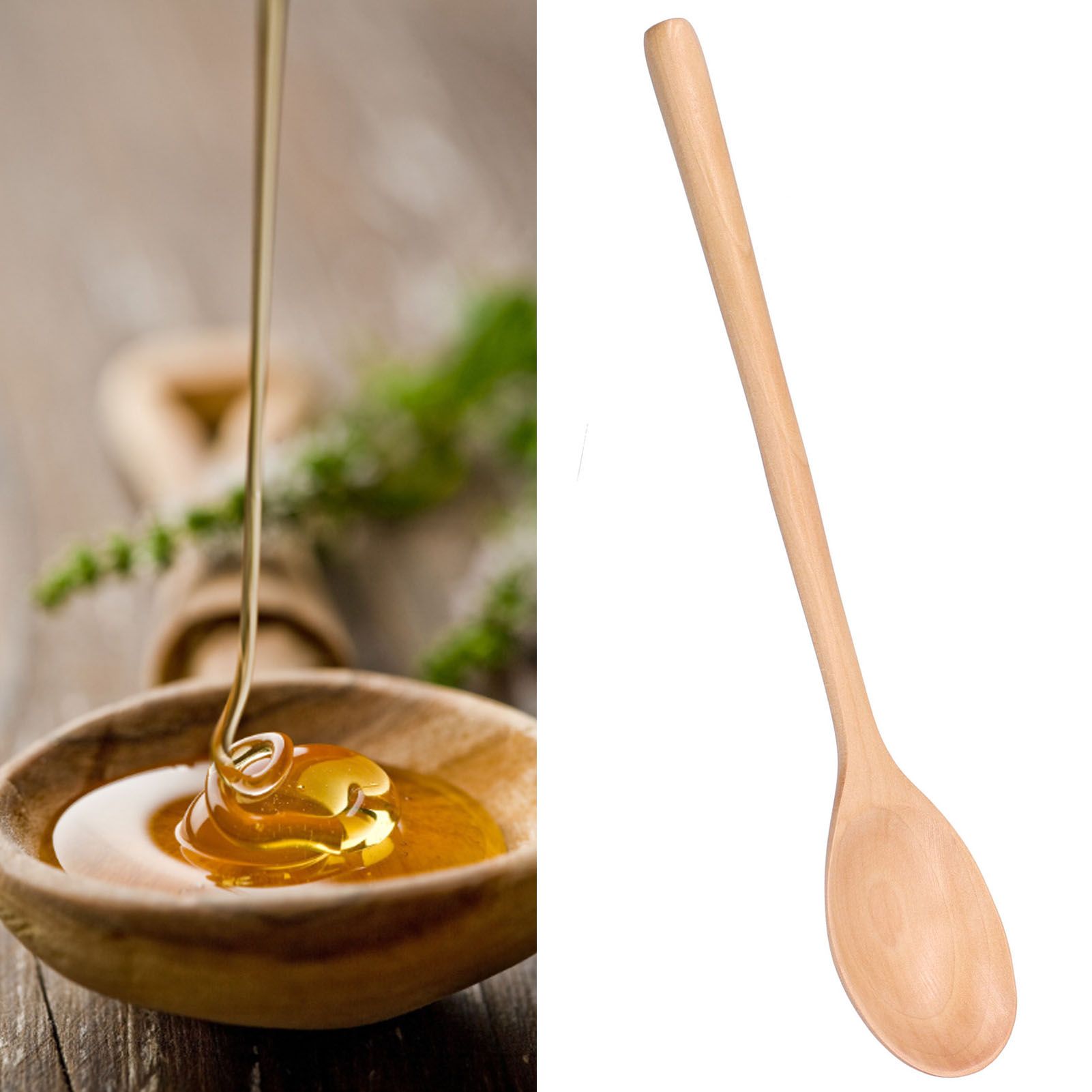 5Pcs Long Handle Rice Spoon Honey Stirring Spoon Kitchen Utensil for No Stick view 12