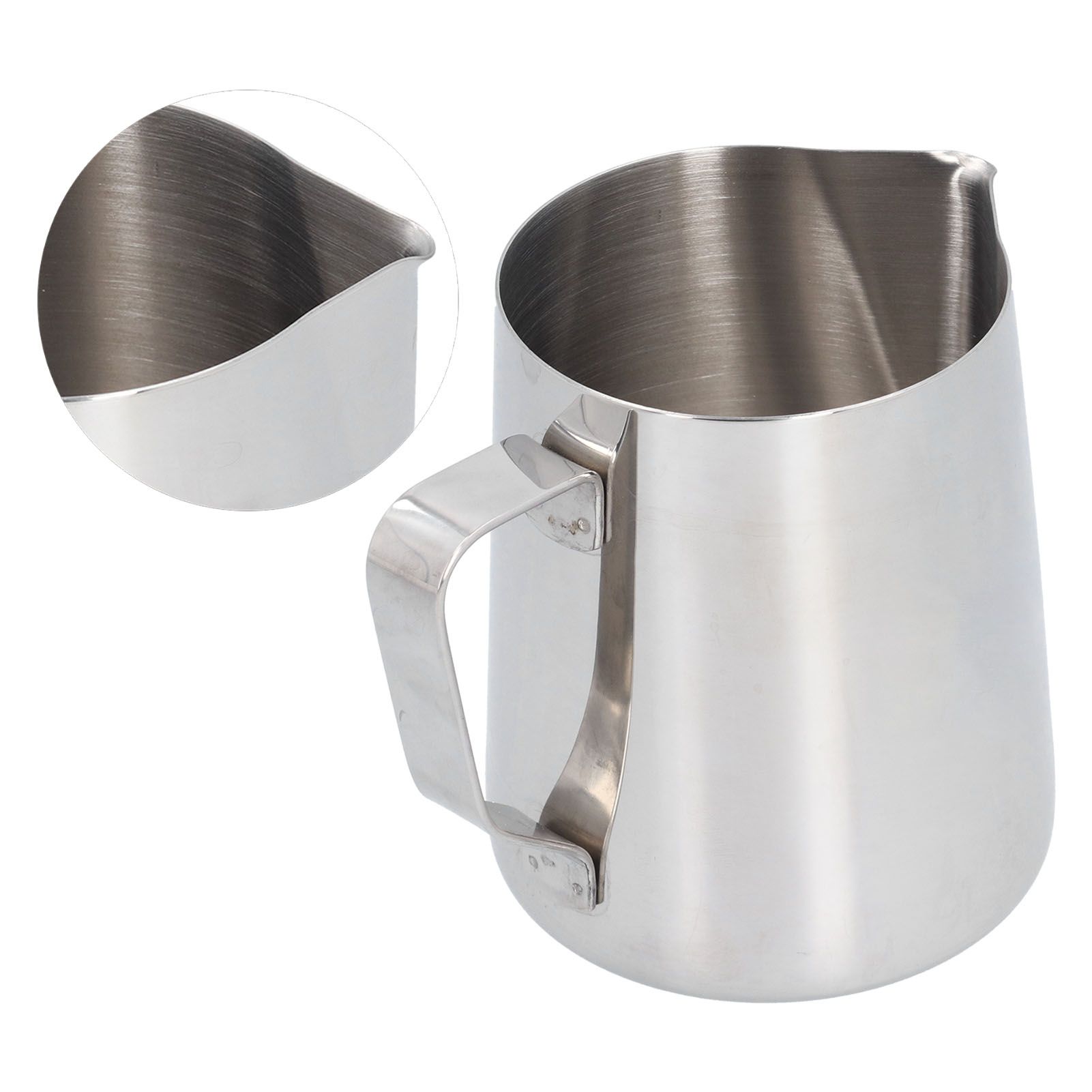 304 Stainless Steel Frothing Cup with Inner Scale Pointed Mouth Milk Frothing view 6