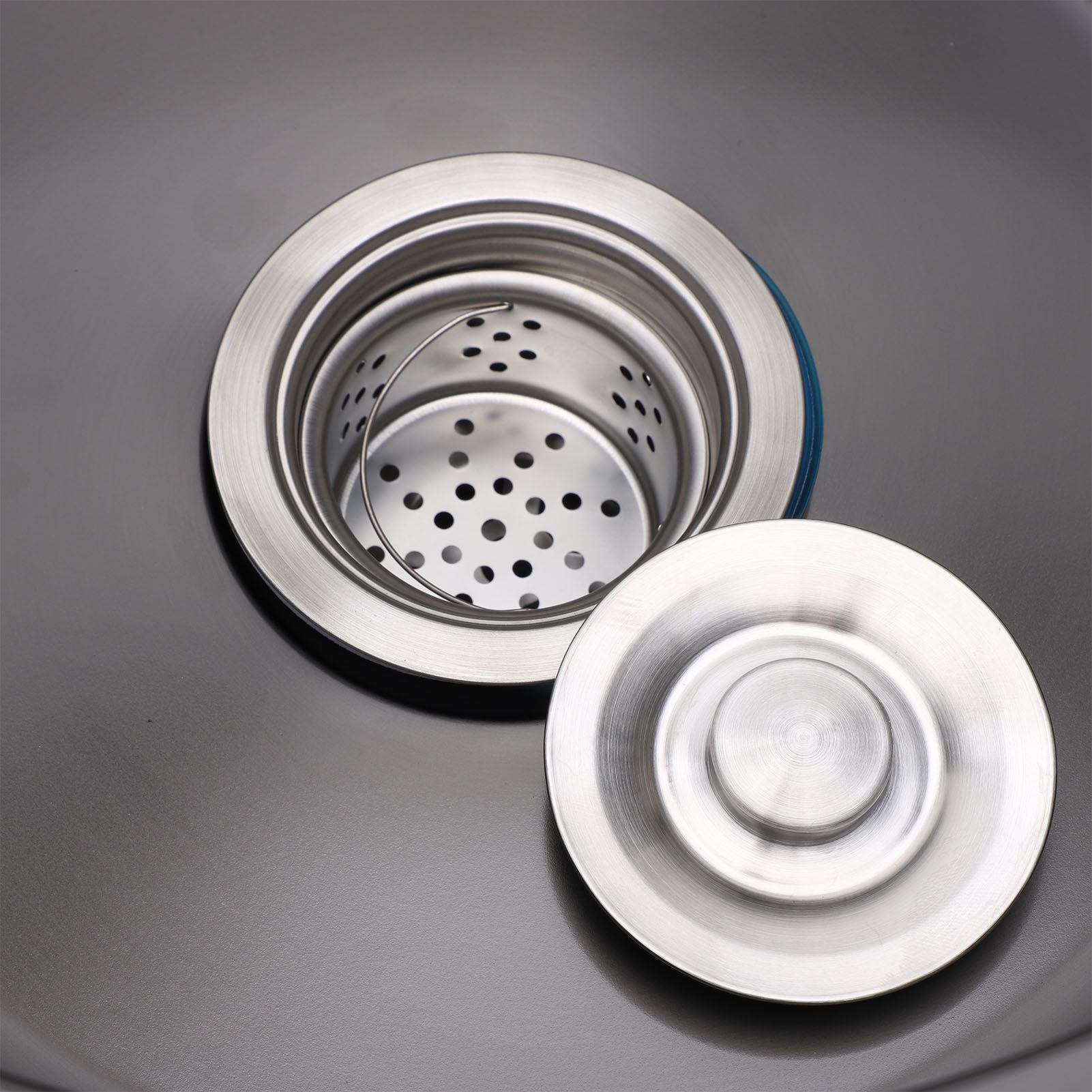 Undermount Small Kitchen Sink Professional Nano Black Stainless Steel Single view 5
