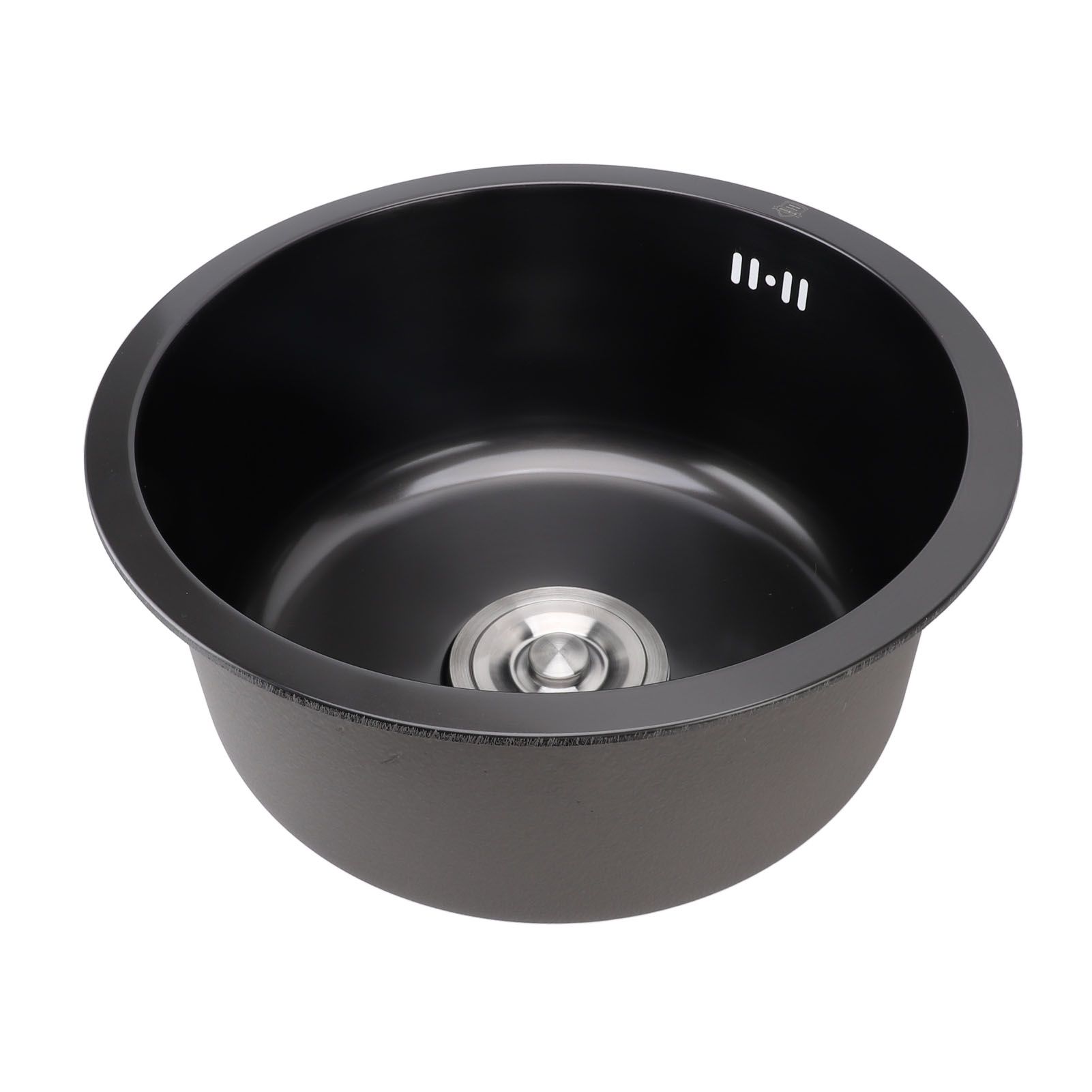 Undermount Small Kitchen Sink Professional Nano Black Stainless Steel Single view 8