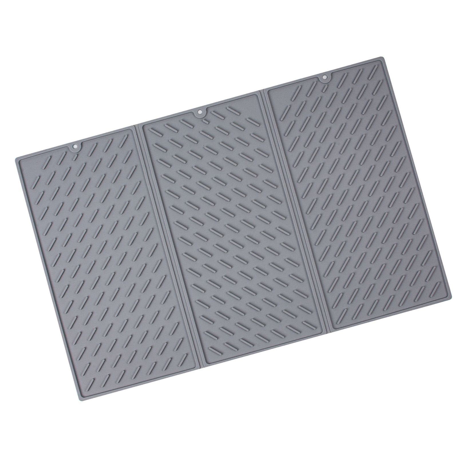 Silicone Dish Drying Mat Heat Resistant Trifold Non Slip Foldable Dish Drainer view 4