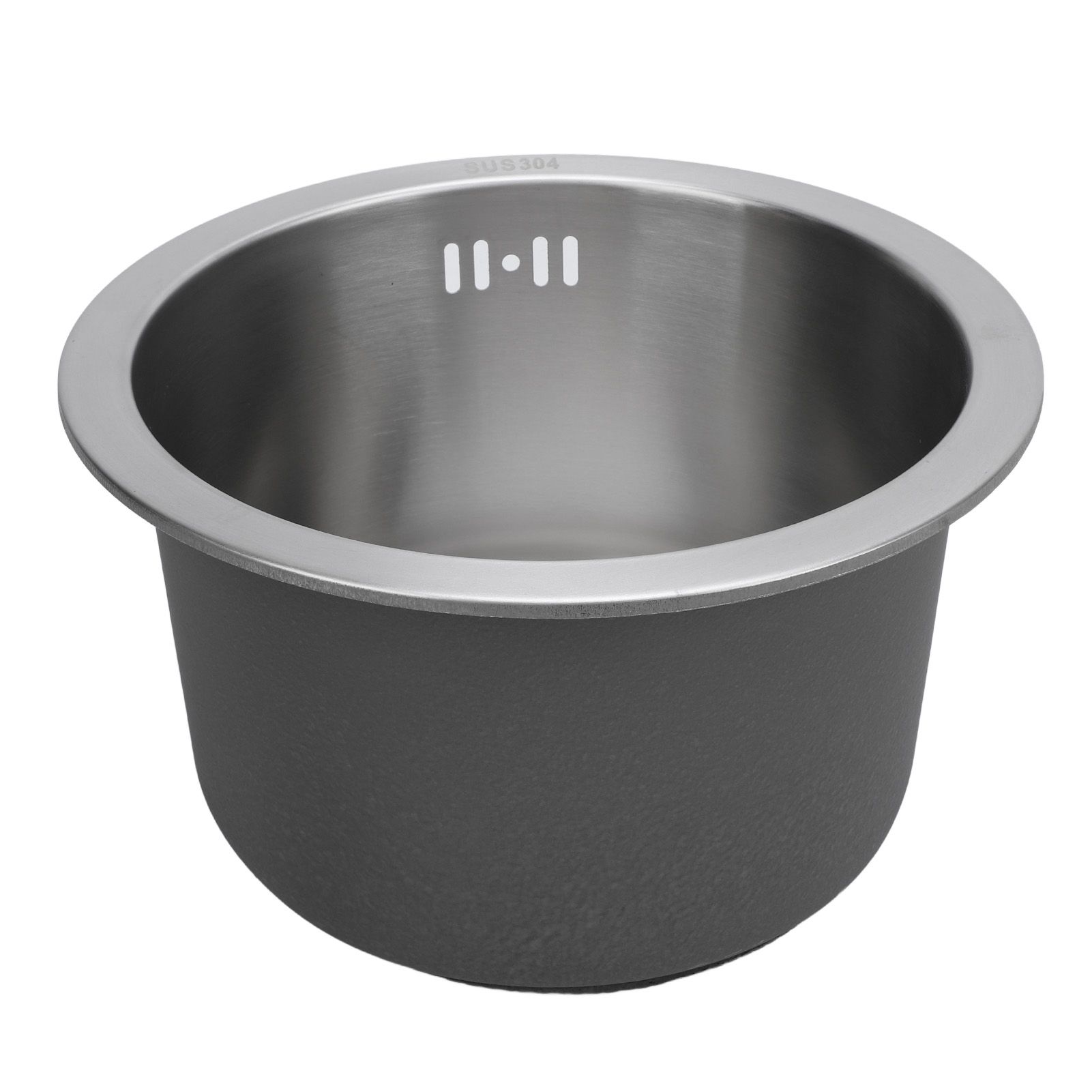 Kitchen Sink Undermount 304 Stainless Steel Single Bowl Mini Round Sink with