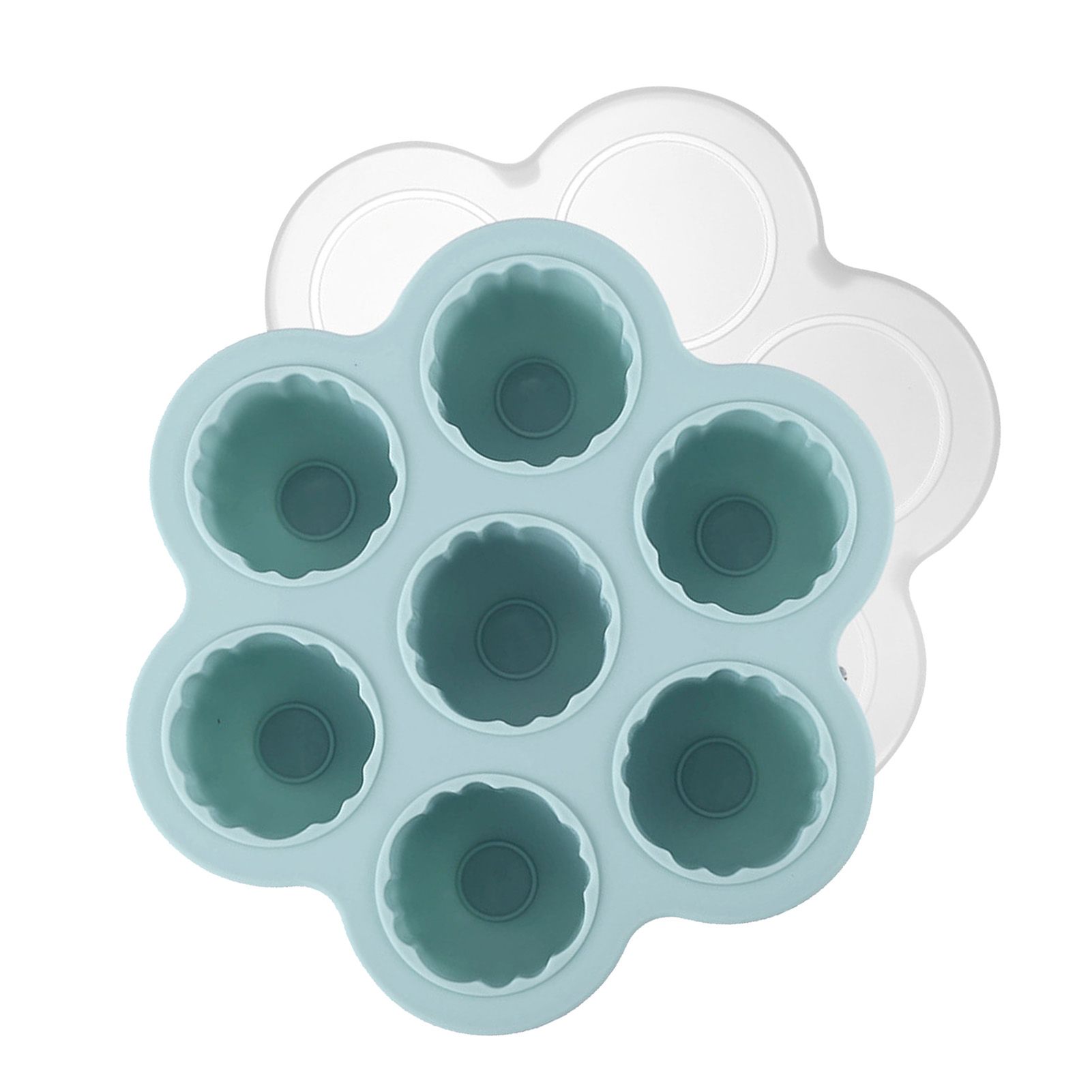 Jelly Mould Easy Release Food Grade Silicone 7 Holes Grapefruit Shaped Ice