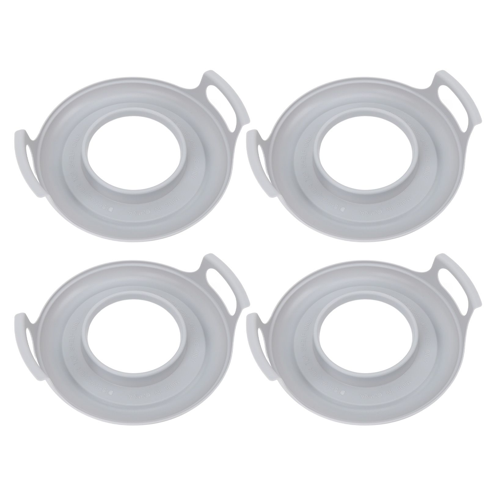 Microwave Cool Plate Spill Proof Microwave Bowl Carrying Tray with Handles for view 6