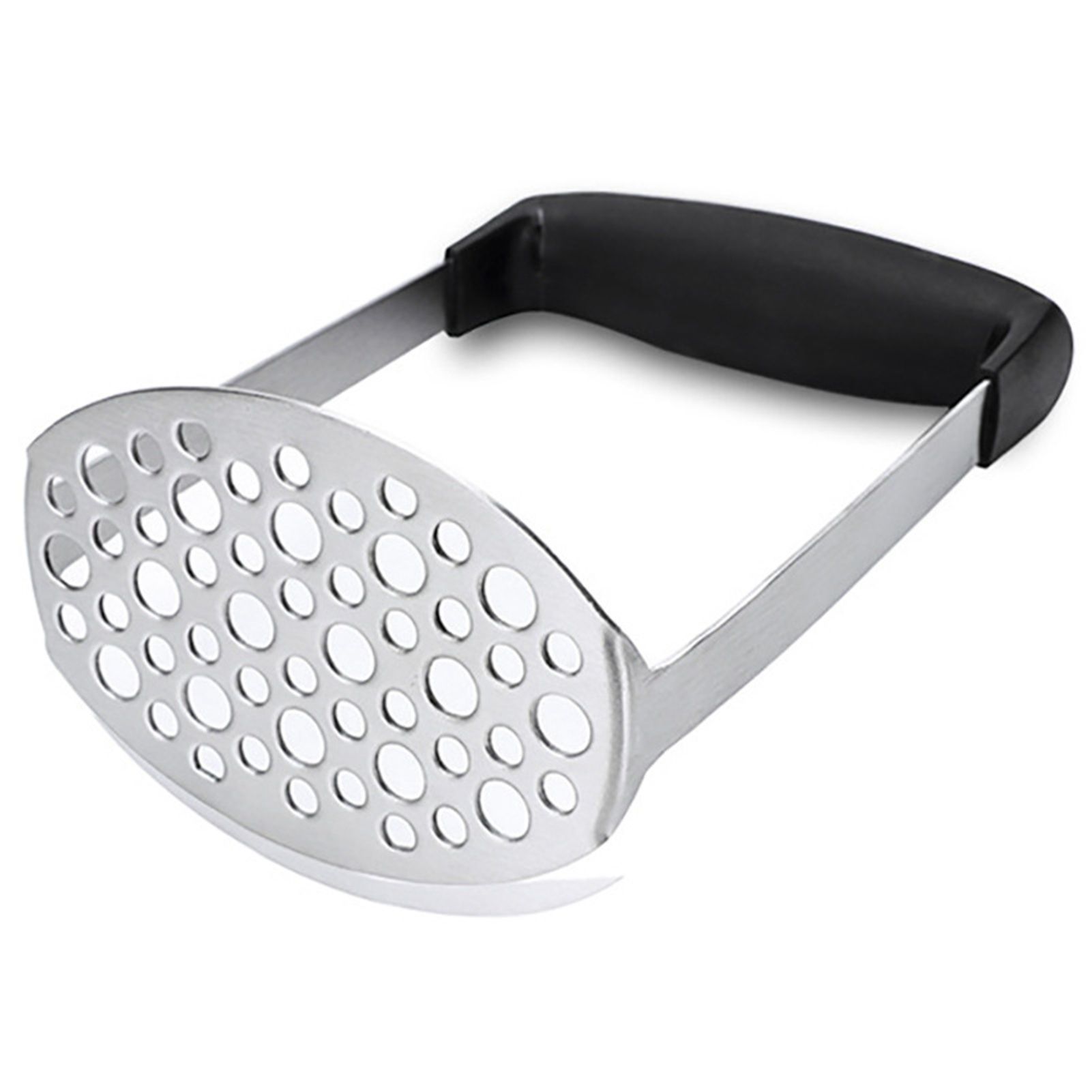 Stainless Steel Potato Masher with Non Slip Handle Manual Fruit Vegetable view 2