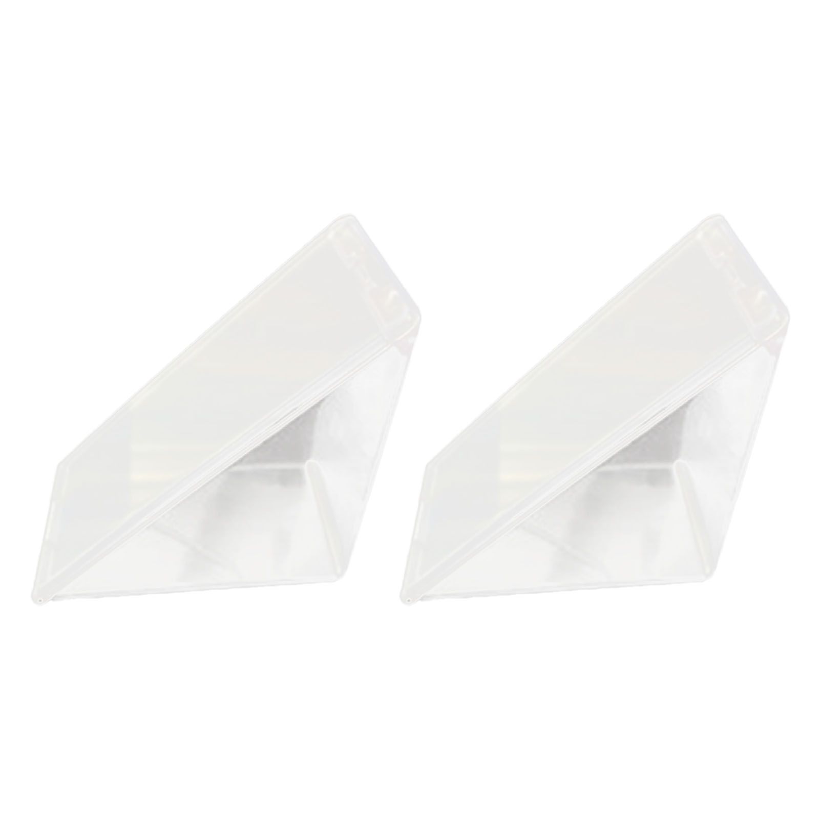 2PCS Triangle Sandwich Container Transparent Washable Multifunctional Sandwich view 3