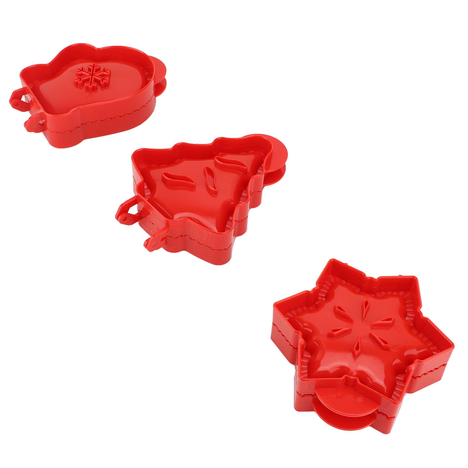 3pcs Pocket Pie Snowflake Mitt Xmas Tree Shape Press Dough Presser Pocket Pie view 11