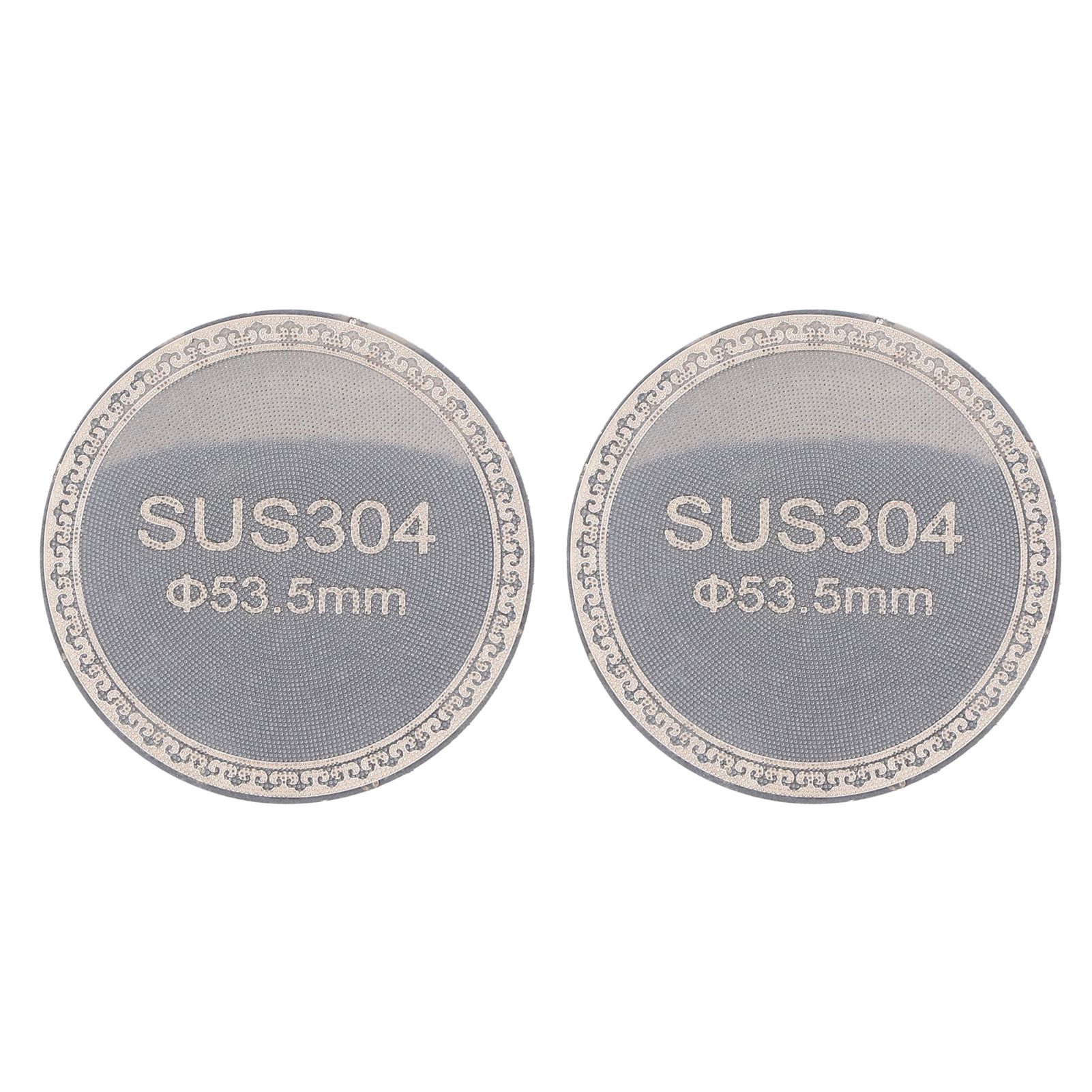 2pcs Puck Screen Reusable 1.2mm Thickness 304 Stainless Steel Double Layer view 3