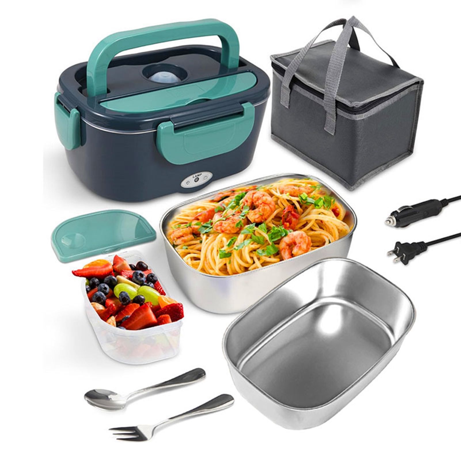 Electric Lunch Box Insulated Heating Lunchbox Portable Electric Lunch view 2