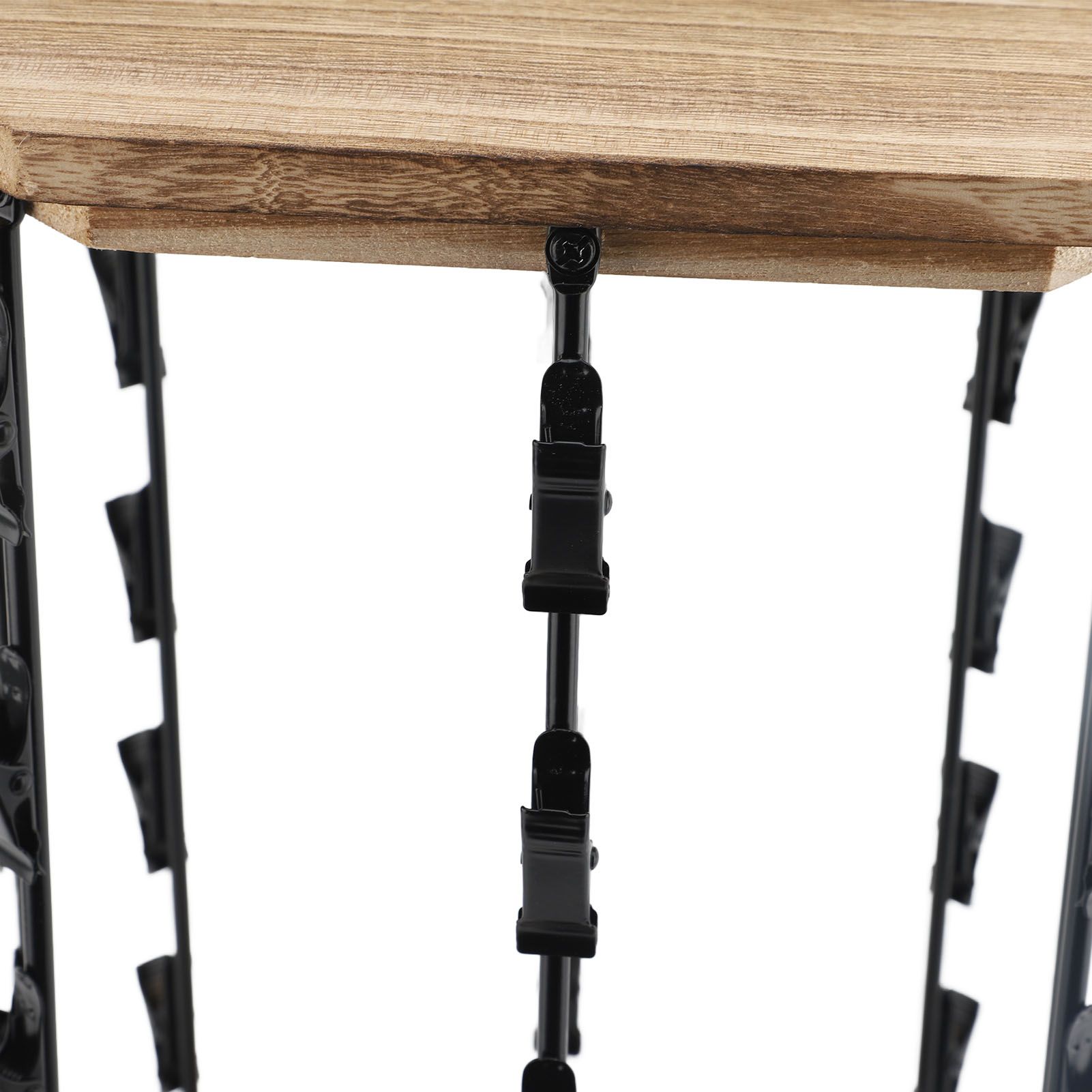 Chip Rack Display Stand 5 Tiers 40 Clips 360 Degree Rotating Snack Organizer view 2