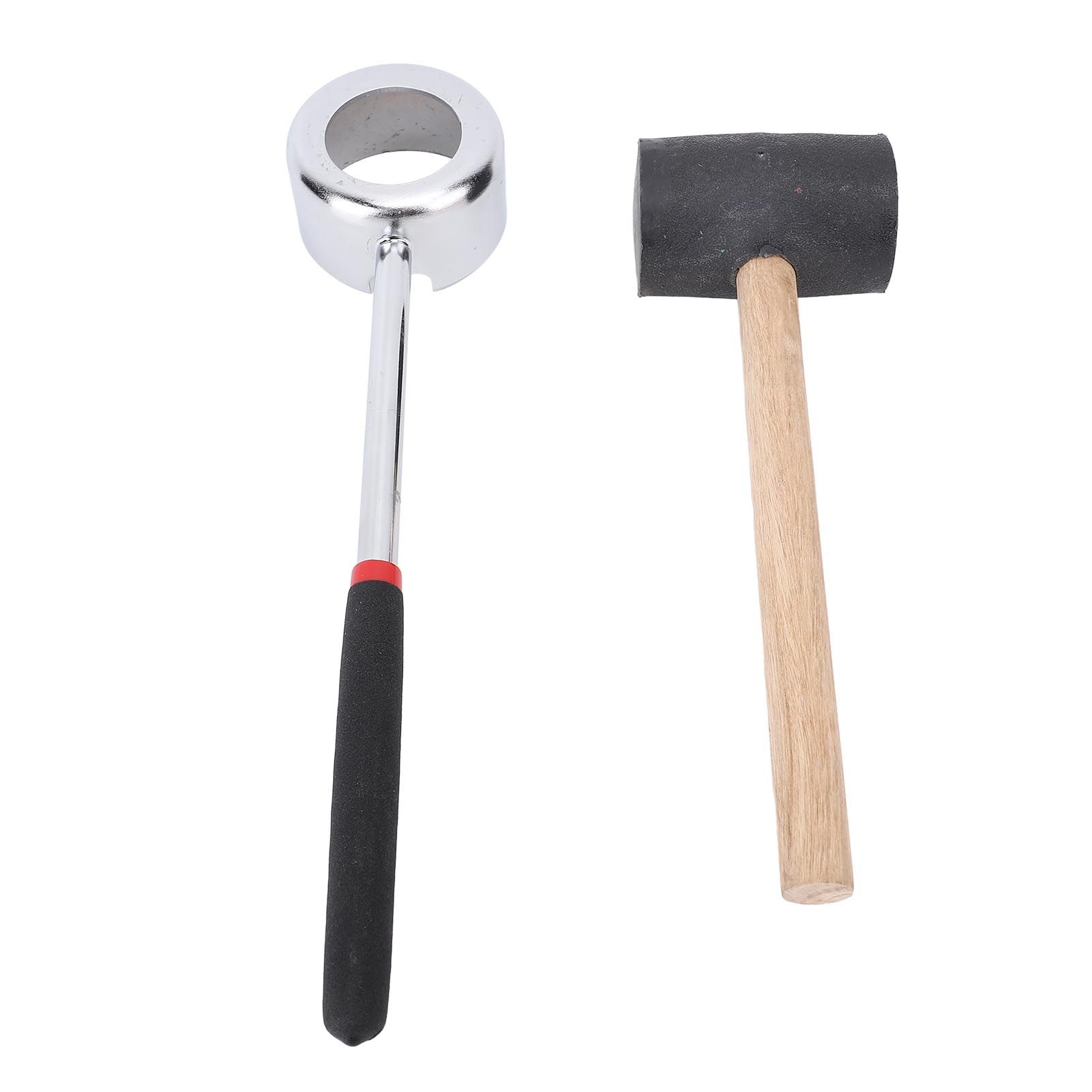 Coconut Opener Tool Set with Hammer Stainless Steel Food Grade Coconut Breaker view 3
