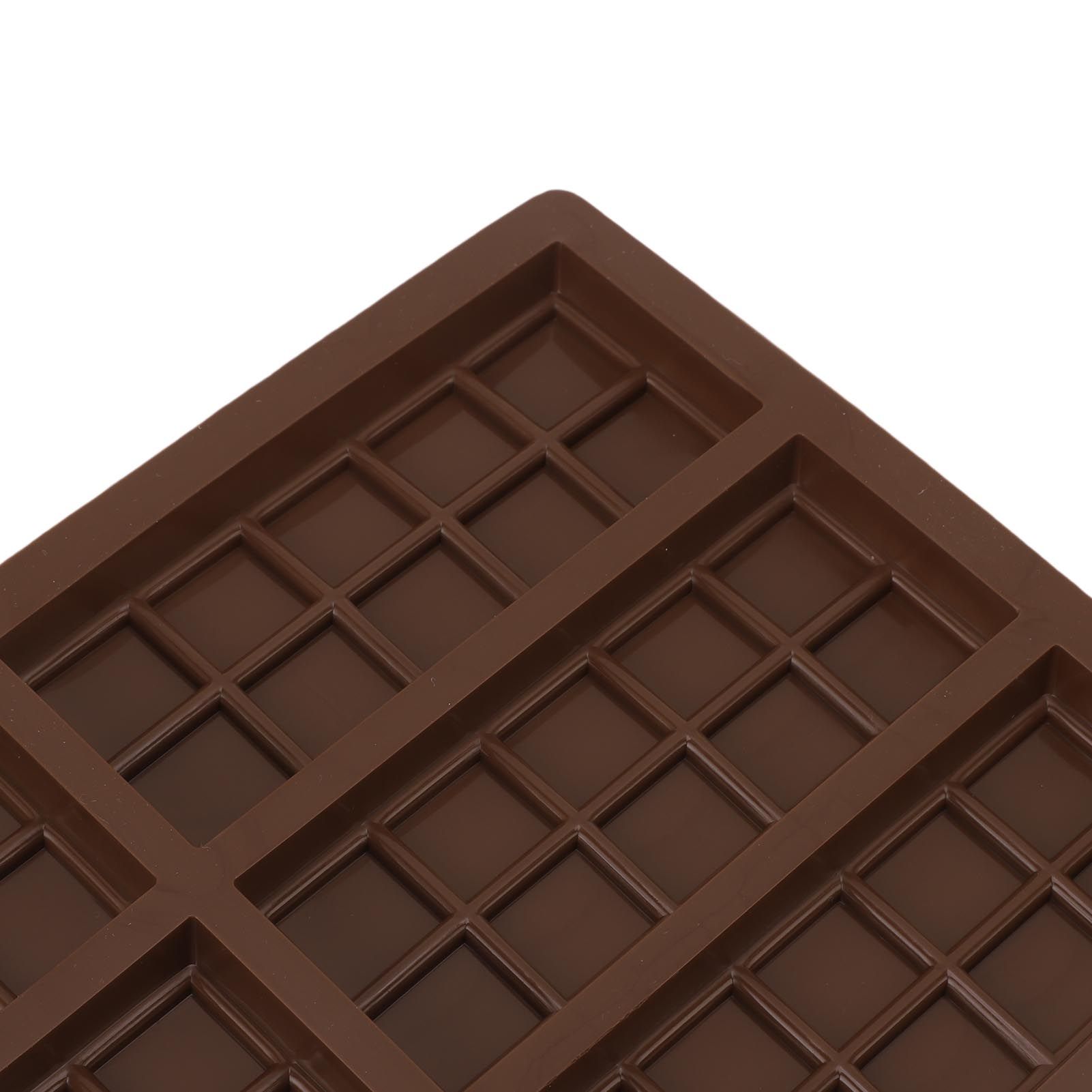 2PCS Chocolate Bar Mold Soft Silicone Reusable Rectangle Grid Chocolate Baking view 5