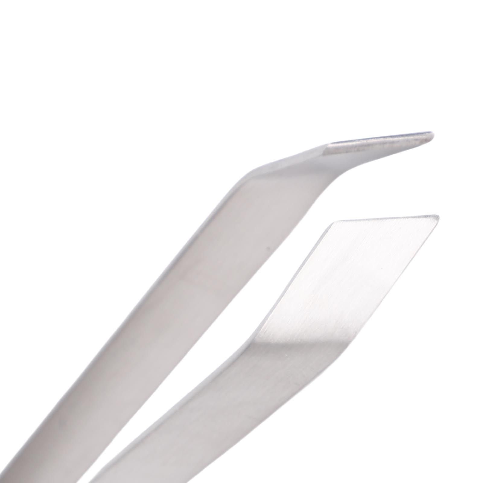Fish Bone Tweezers Stainless Steel Flat and Slant Tweezers Pliers Remover Tool view 7