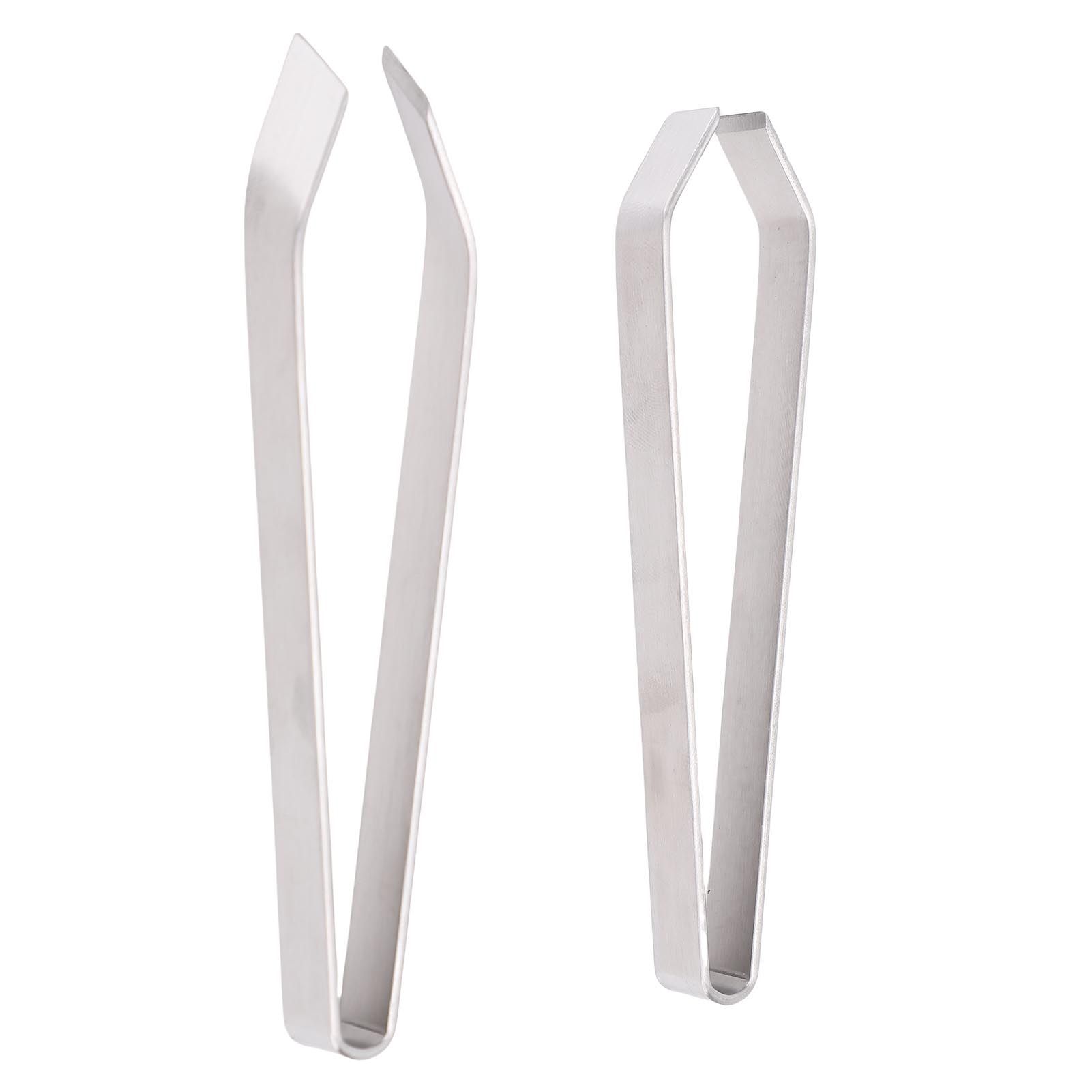 Fish Bone Tweezers Stainless Steel Flat and Slant Tweezers Pliers Remover Tool view 8