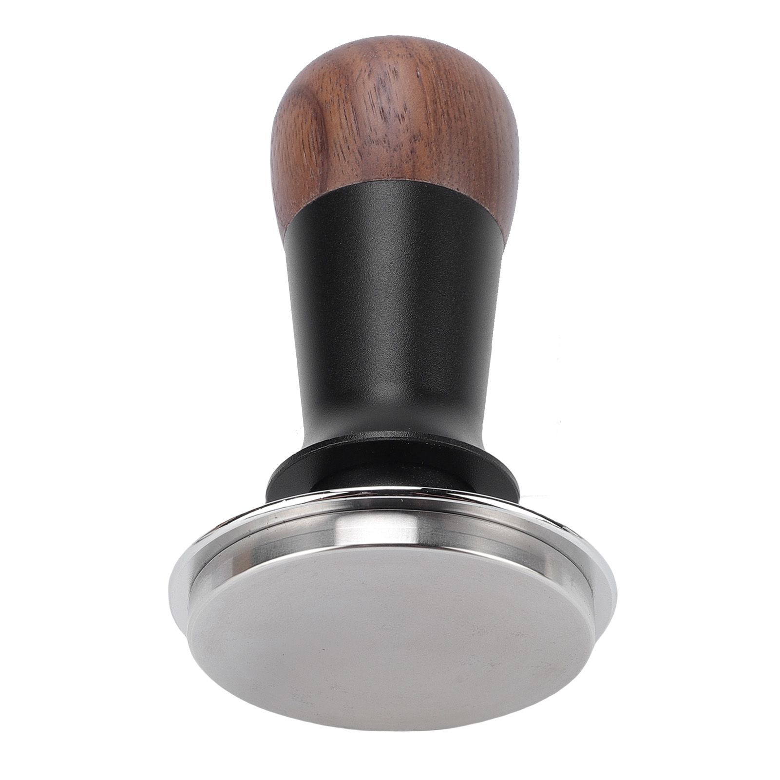 Spring Loaded Calibrated Coffee Tamper 58mm Walnut Wood Coffee Ground Tamper view 4