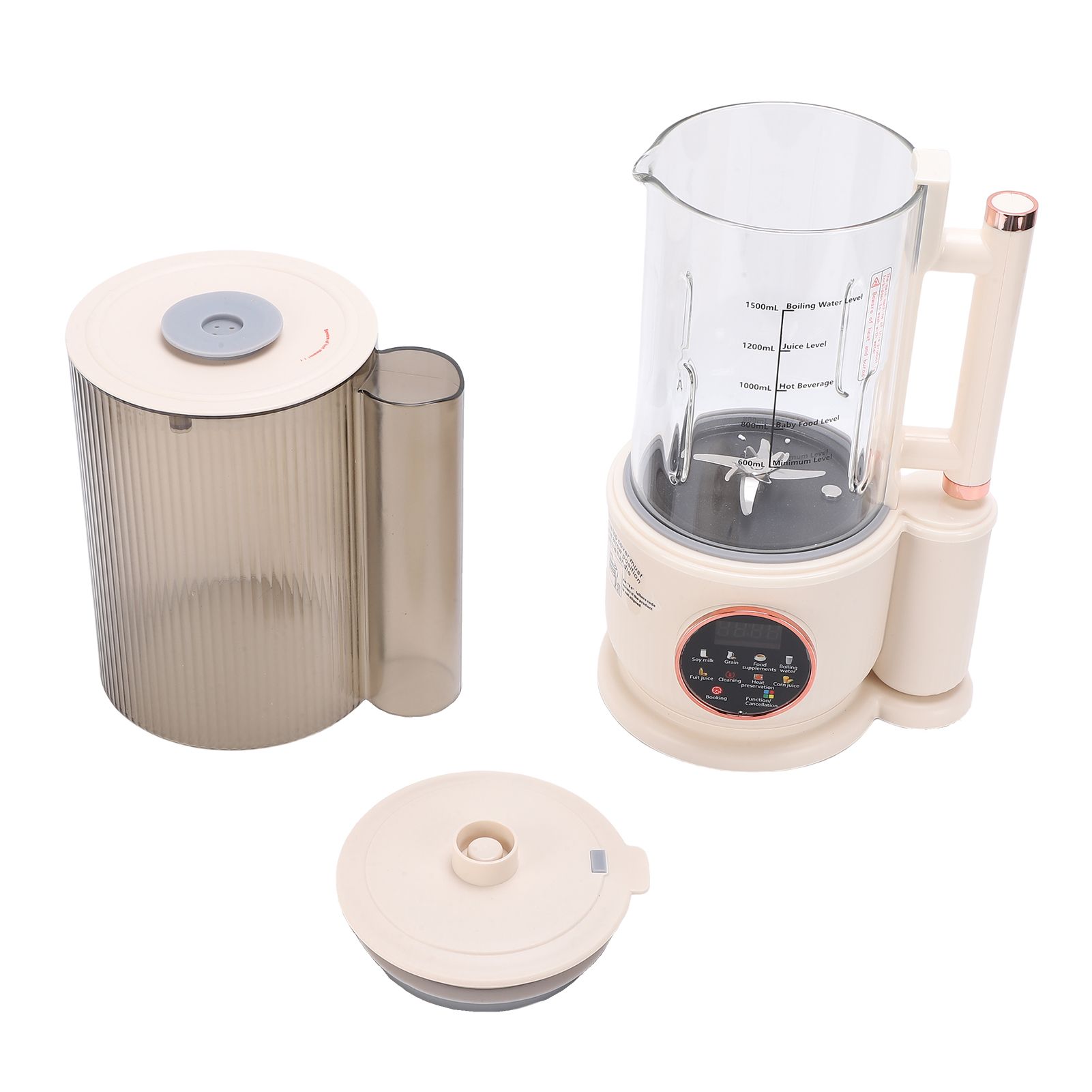 1.5L Nut Milk Maker with 12 Stainless Steel Blades Delay Start Boil Keep Warm view 3