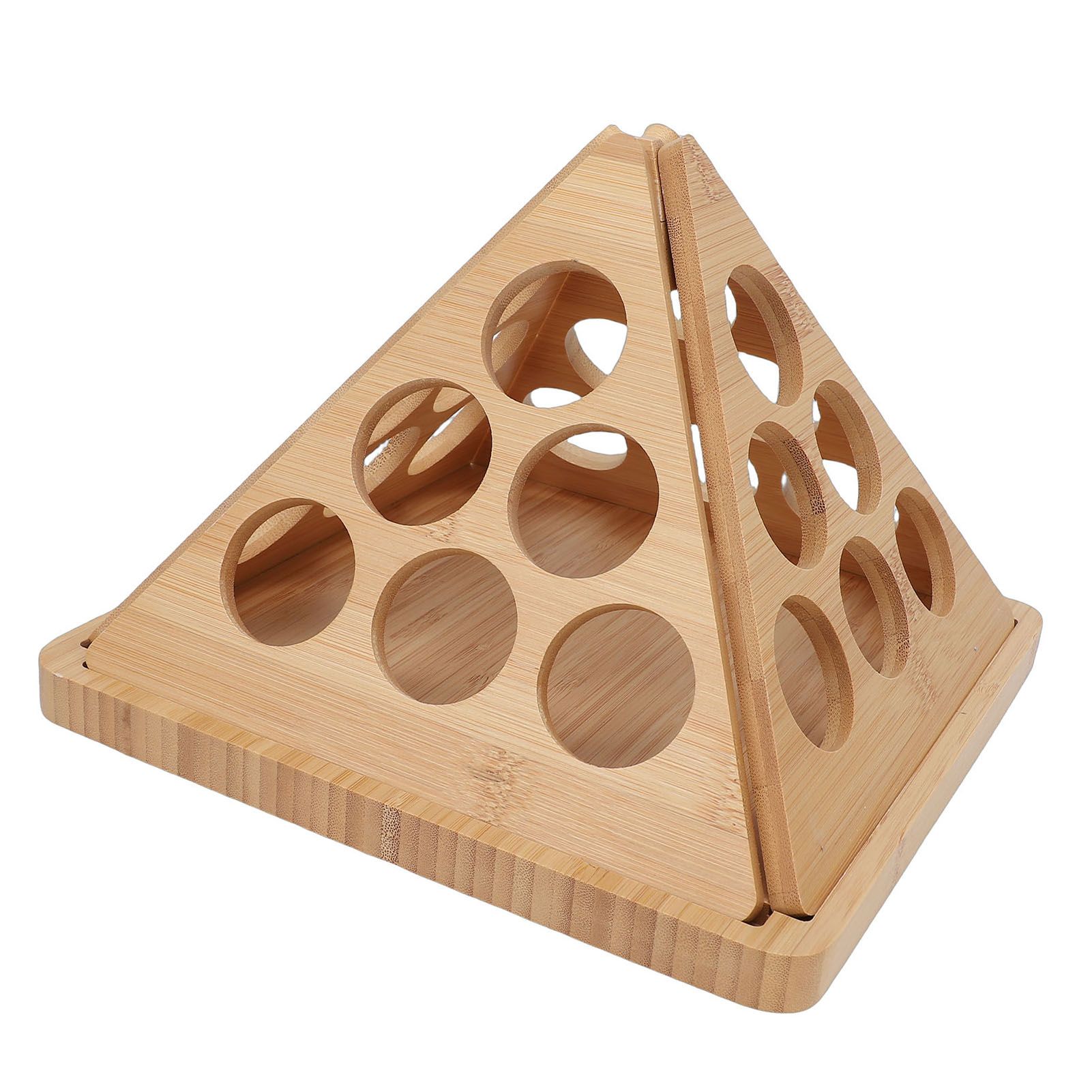 Coffee Capsule Storage Rack Triangular Rotating Wood Desktop Coffee Capsule view 12