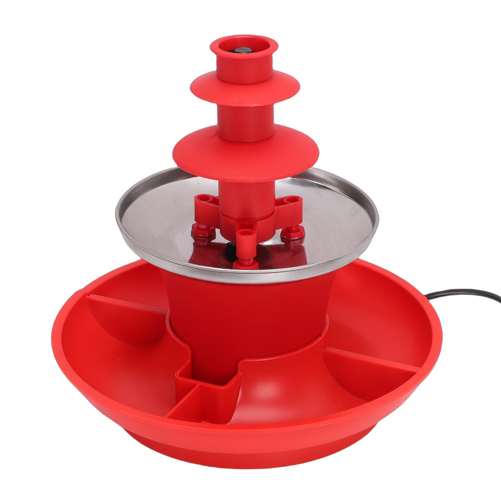 3 Tier Electric Chocolate Fountain Machine Automatic Melting Chocolate Fondue view 6