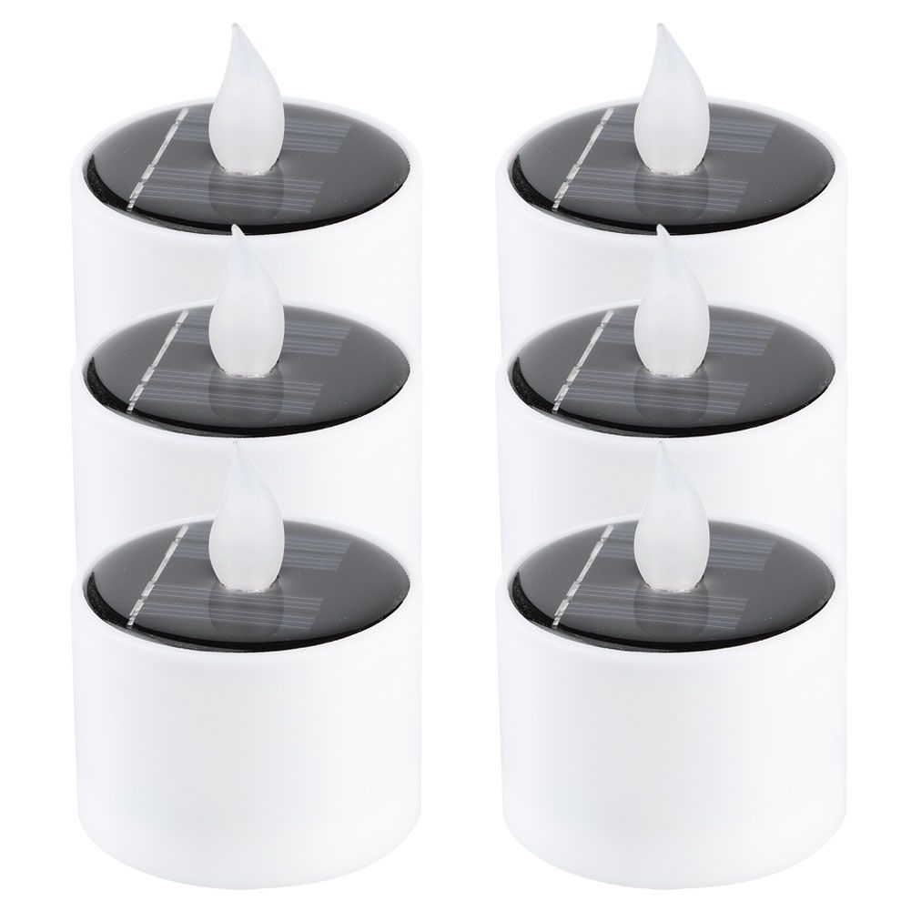 6Pcs Candle Light LED Decorative Solar Waterproof Electronic Light for view 4