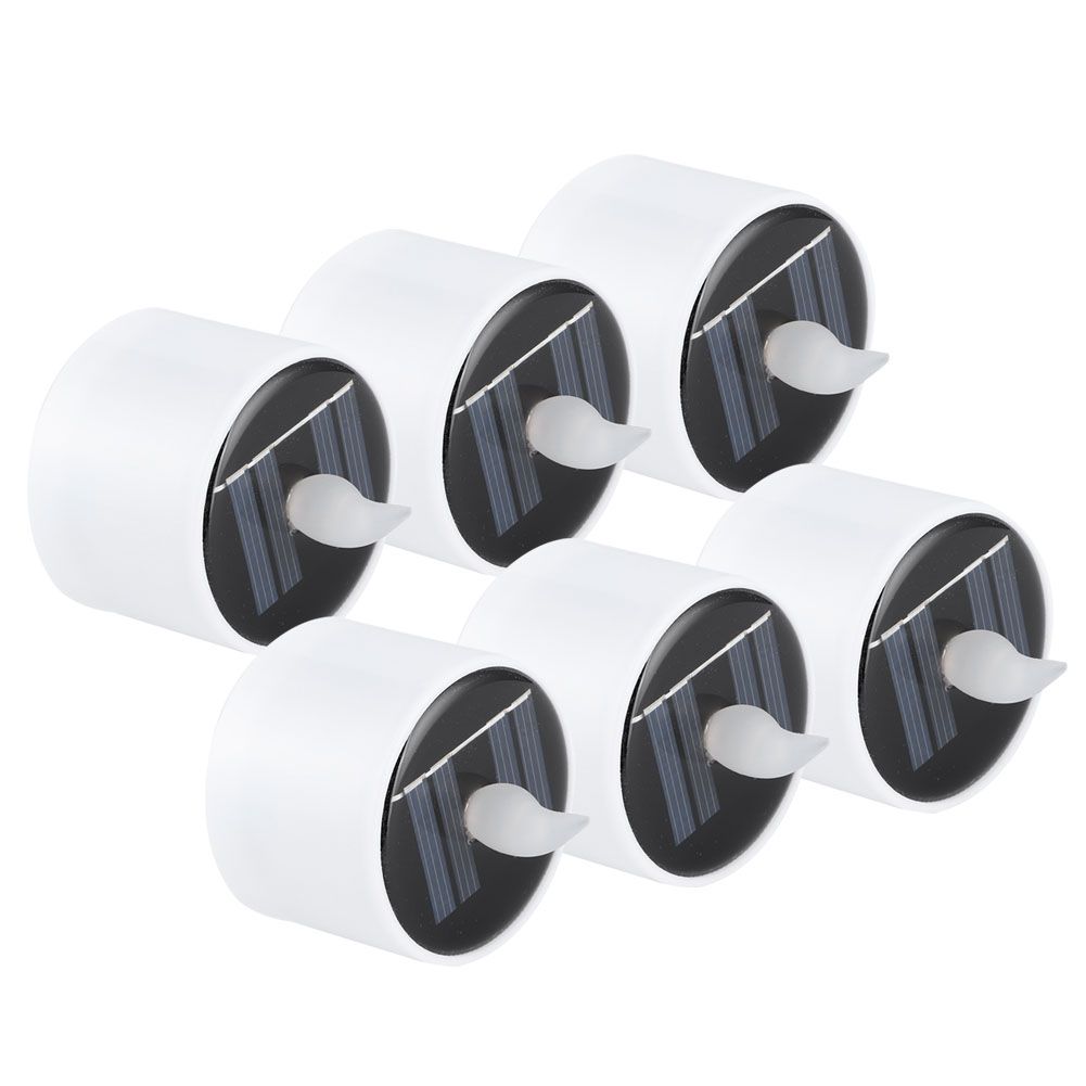 6Pcs Candle Light LED Decorative Solar Waterproof Electronic Light for view 8