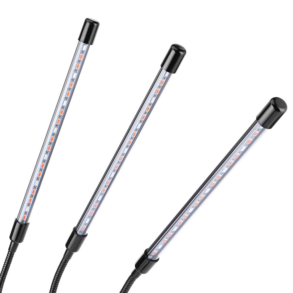 30W USB 3‑Tube Flexible LED Plant Grow Light Full Spectrum Grow Lamp with Clip view 12